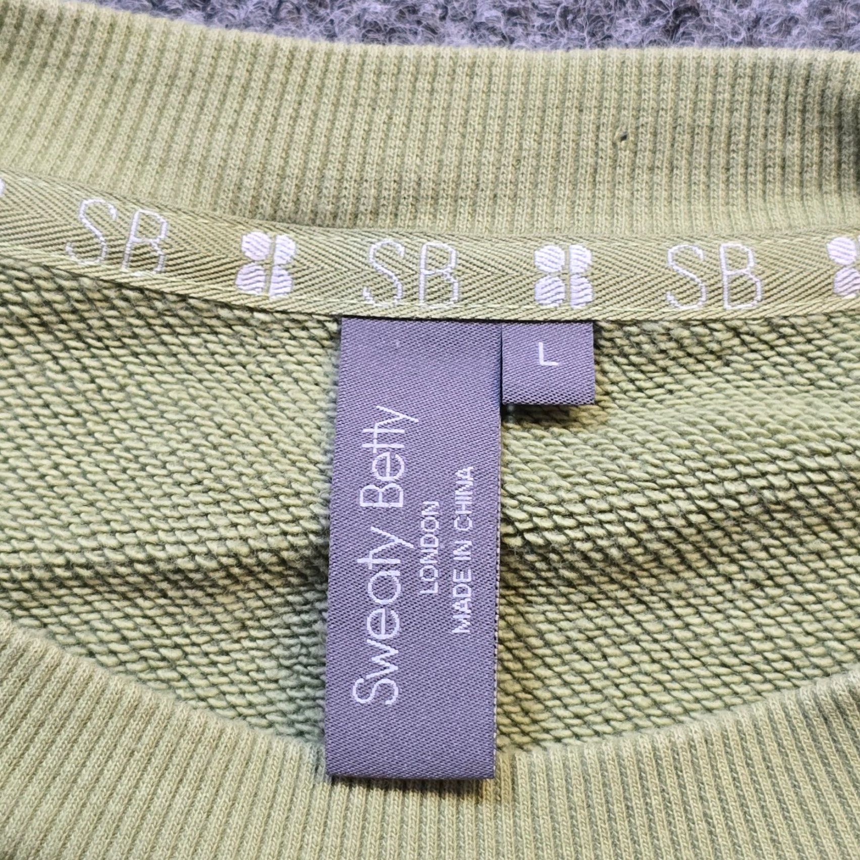 Sweaty Betty VINTAGE Sweaty Betty Sweater Womens L Green Crew Neck Long Sleeve Shirt Size L / US 10 / IT 46 - 3 Thumbnail