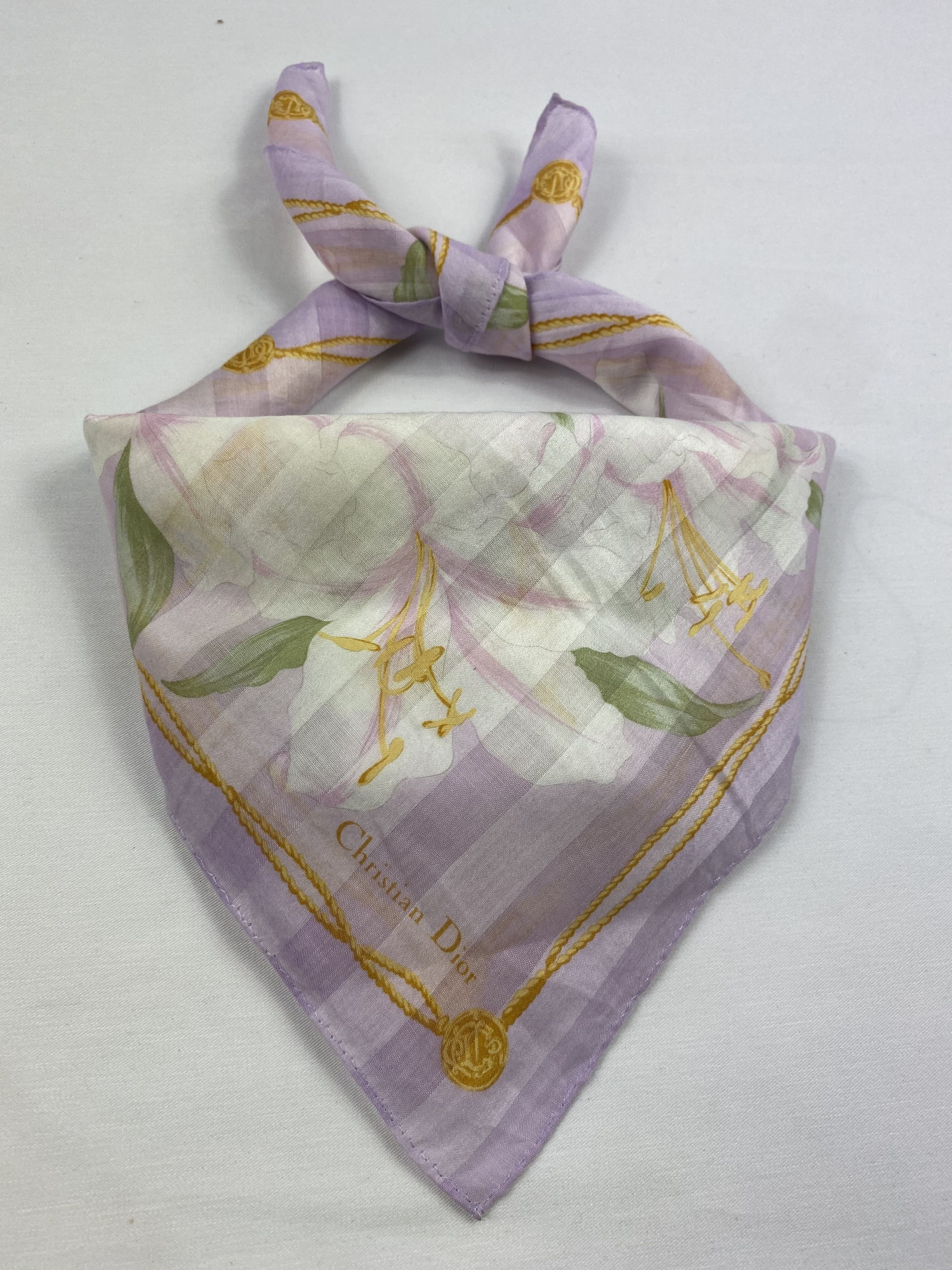 Vintage Christian Dior Handkerchief / Bandana / Neckerchief Size ONE SIZE - 1 Thumbnail