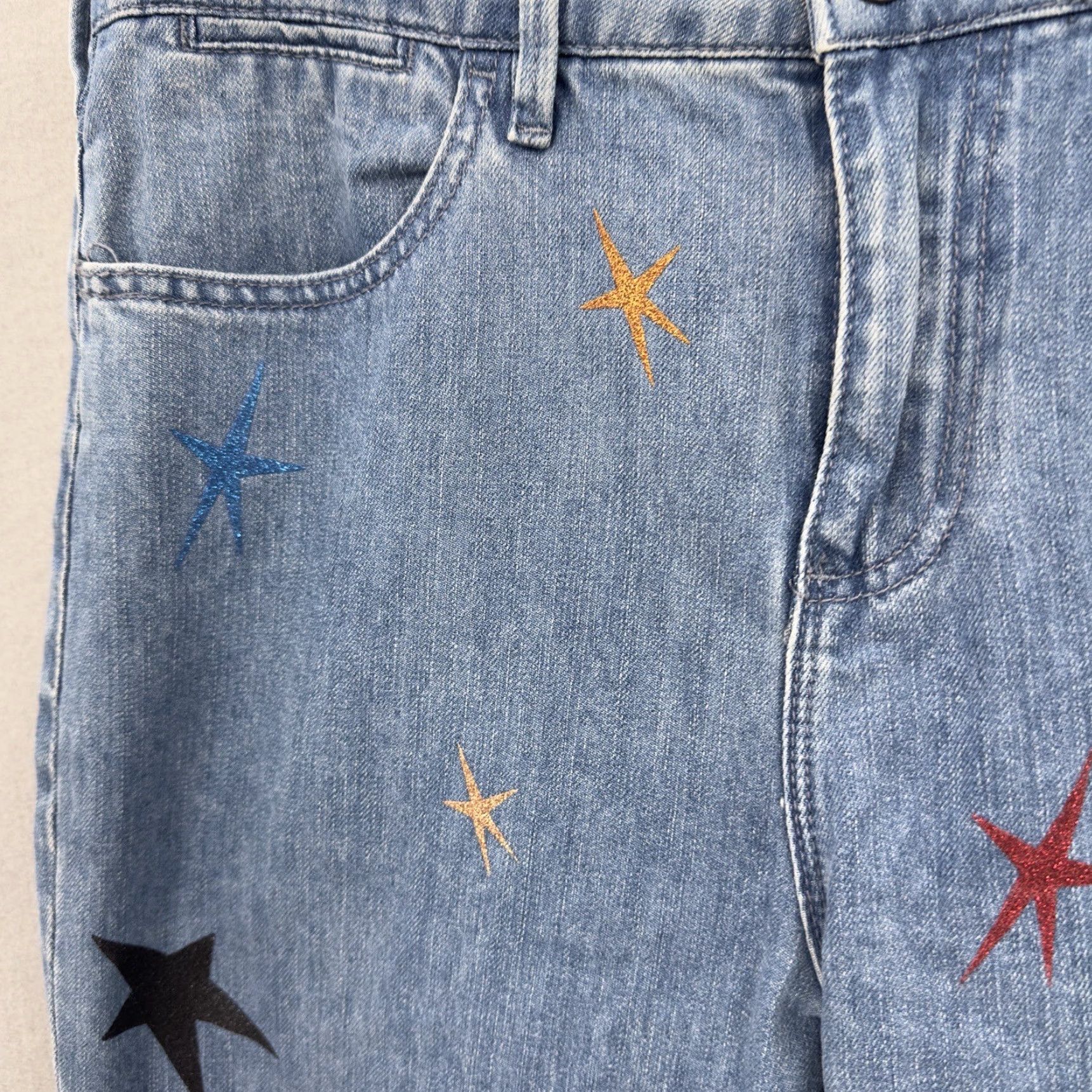 Scotch & Soda Scotch & Soda Jeans Womens 27 Tapered Boho 5-Pocket Denim Blues High Rise 27 Jeans Womens Boyfriend Stars Cottage Boho READ Size 27" / US 4 / IT 40 - 6 Thumbnail