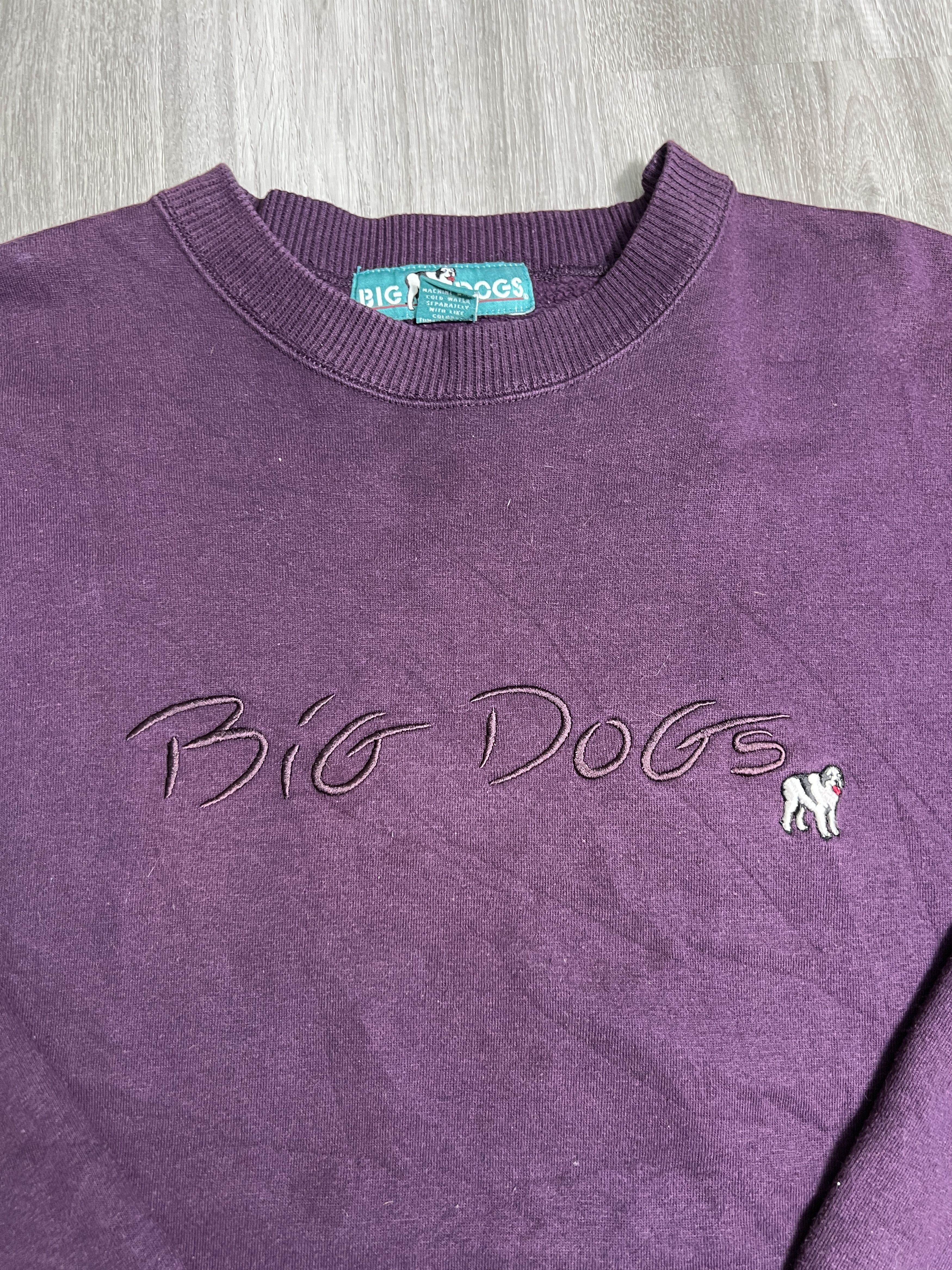Big Dogs Vintage Big Dogs Spell Out Embroidery Sweatshirt (XL) JKA112 Size US XL / EU 56 / 4 - 2 Thumbnail
