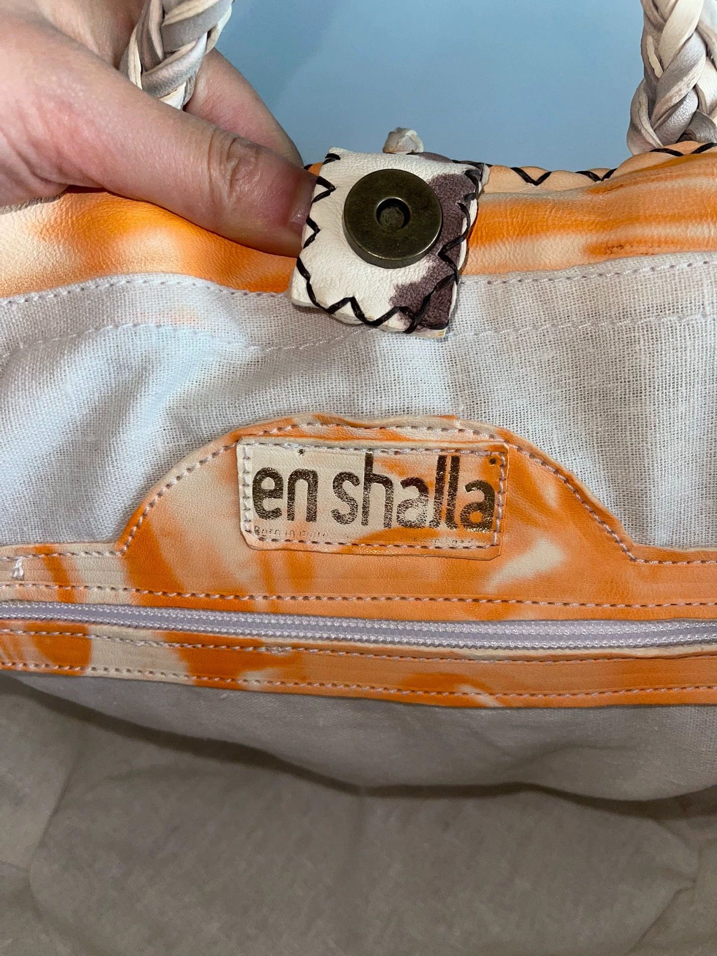 Other En shalla Handwoven Straw Tote (Round, Large) Size ONE SIZE - 5 Thumbnail