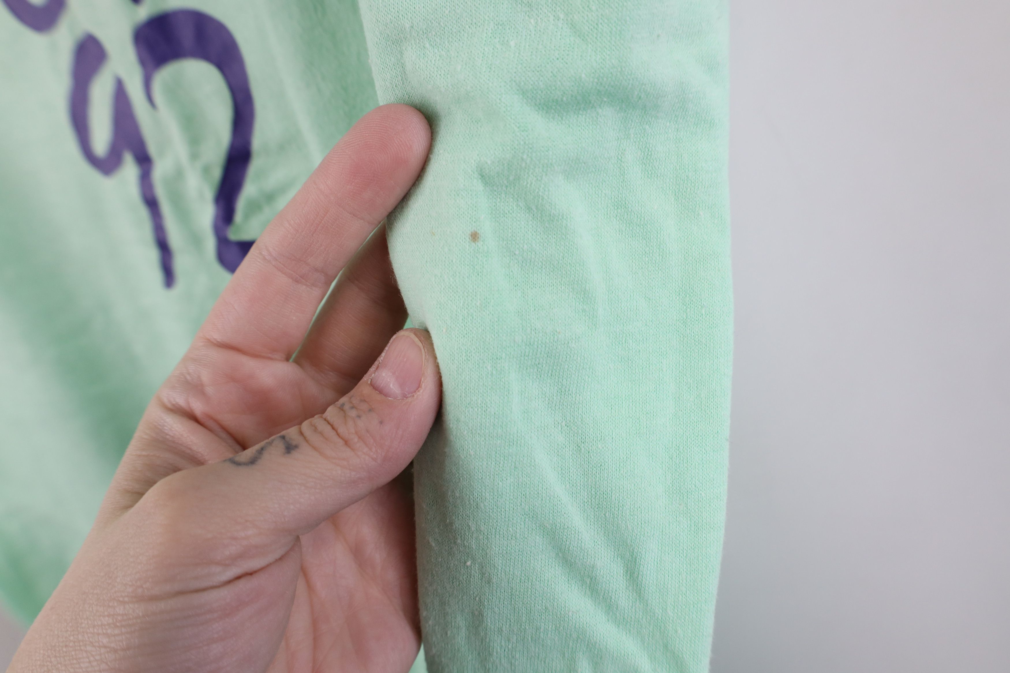 Vintage Vintage 90s Streetwear Short Sleeve T-Shirt Mint Green USA Size XL / US 12-14 / IT 48-50 - 6 Thumbnail