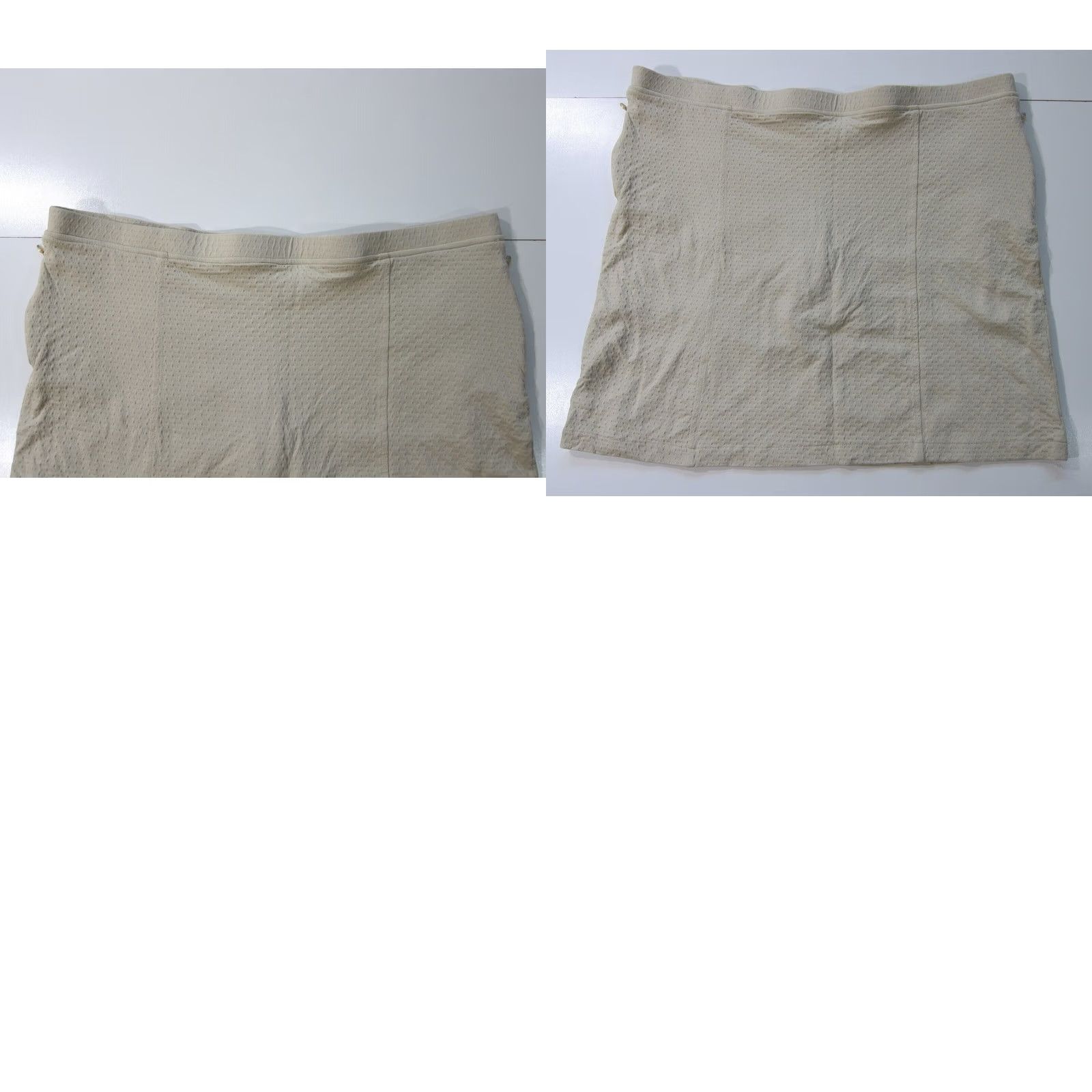 Vintage Nancy Lopez Brown Beige Stretch Active Golf Skirt Skort Women XXXL Size 40" / US 18 - 8 Thumbnail