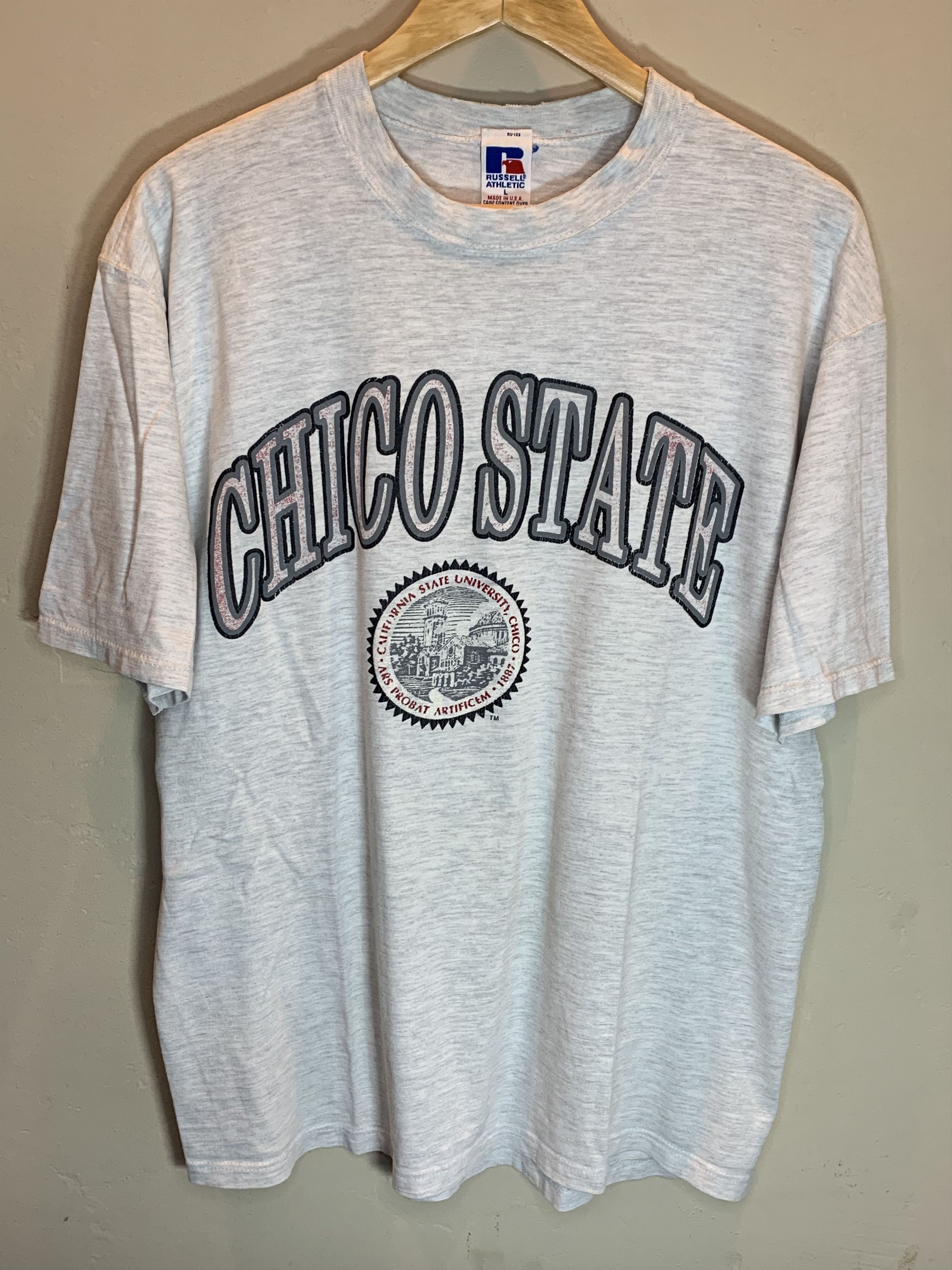 Vintage *RARE* Vintage 90’s Chico State University Russell T-Shirt L Size US L / EU 52-54 / 3 - 1 Thumbnail