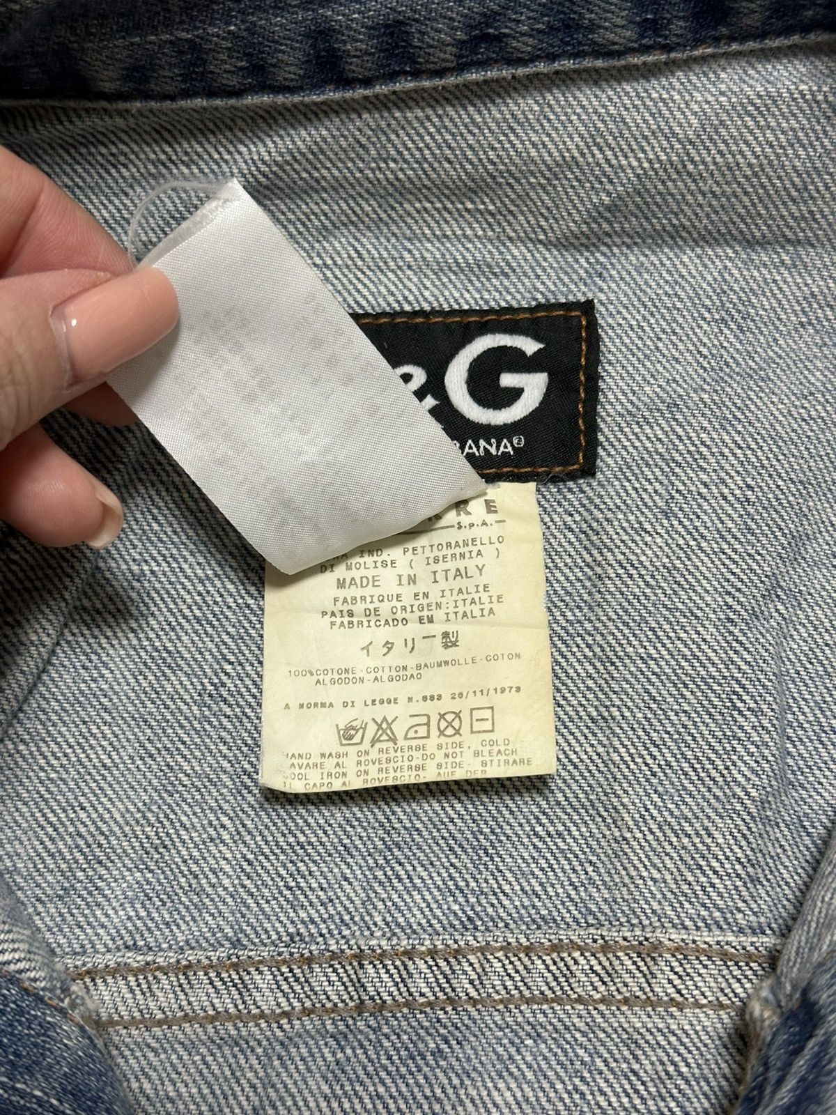 Dolce & Gabbana D&G Spring Summer 2002 Painted Denim Jacket Size XS / US 0-2 / IT 36-38 - 7 Thumbnail