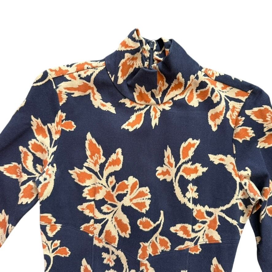 Tanya Taylor Tanya Taylor Floral Thea Dress in Blue, Size S Size S / US 4 / IT 40 - 5 Thumbnail