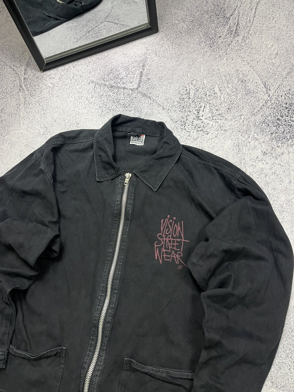 Japanese Brand × Vintage × Vision Streetwear Vintage 90’s Vision Streetwear Zip Coach Jacket USA Rare Size US L / EU 52-54 / 3 - 7 Thumbnail