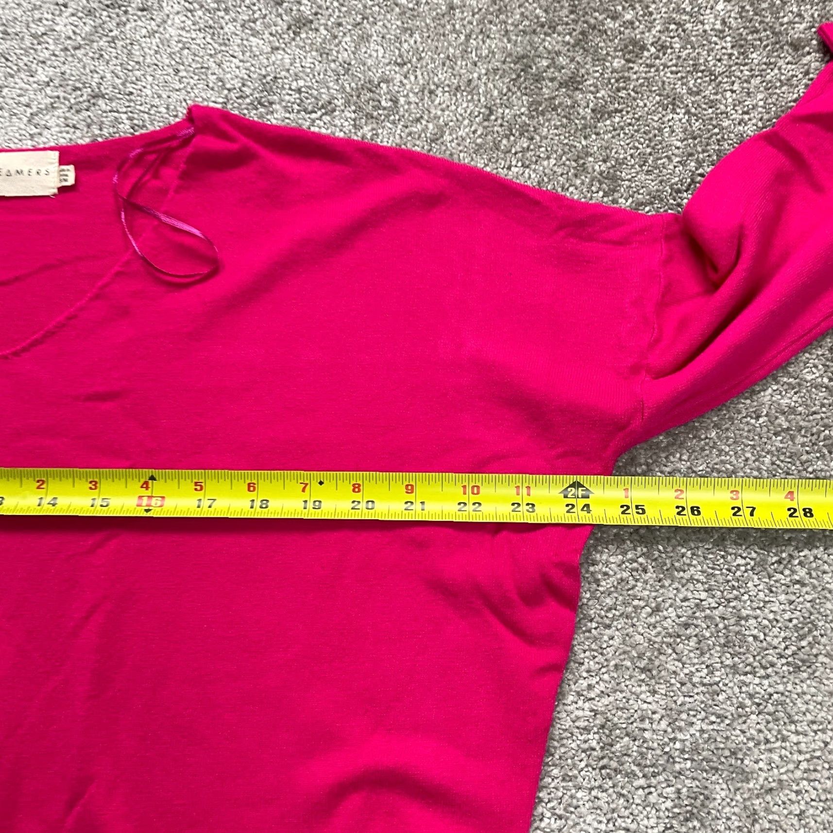 Pinko Dreamers Pullover Sweater Womens S/M Pink V-Neck Knit Long Sleeve Size S / US 4 / IT 40 - 6 Thumbnail
