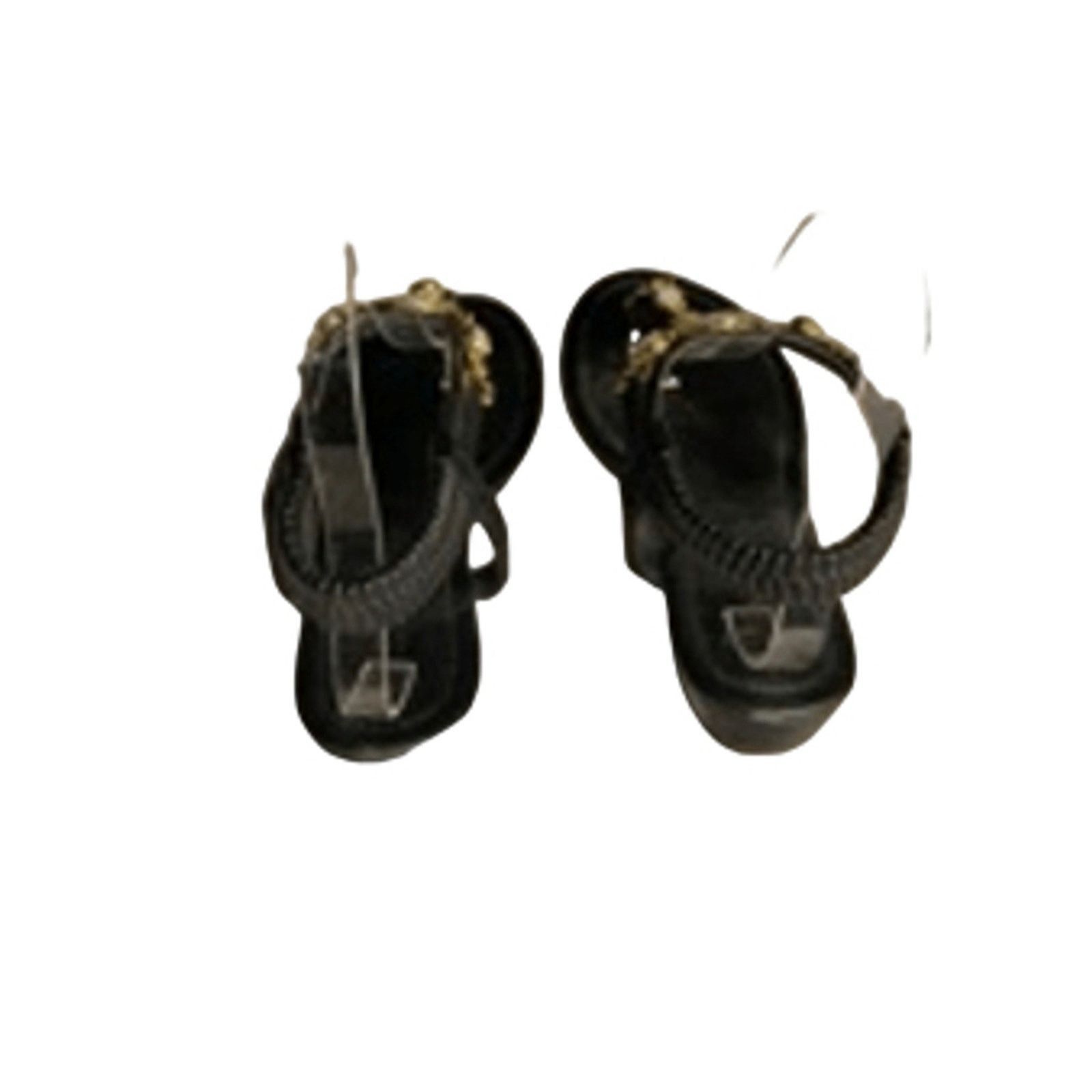 Venus Venus Black Beaded Embellished Sandals Women’s 8.5 Size US 8.5 / IT 38.5 - 10 Thumbnail