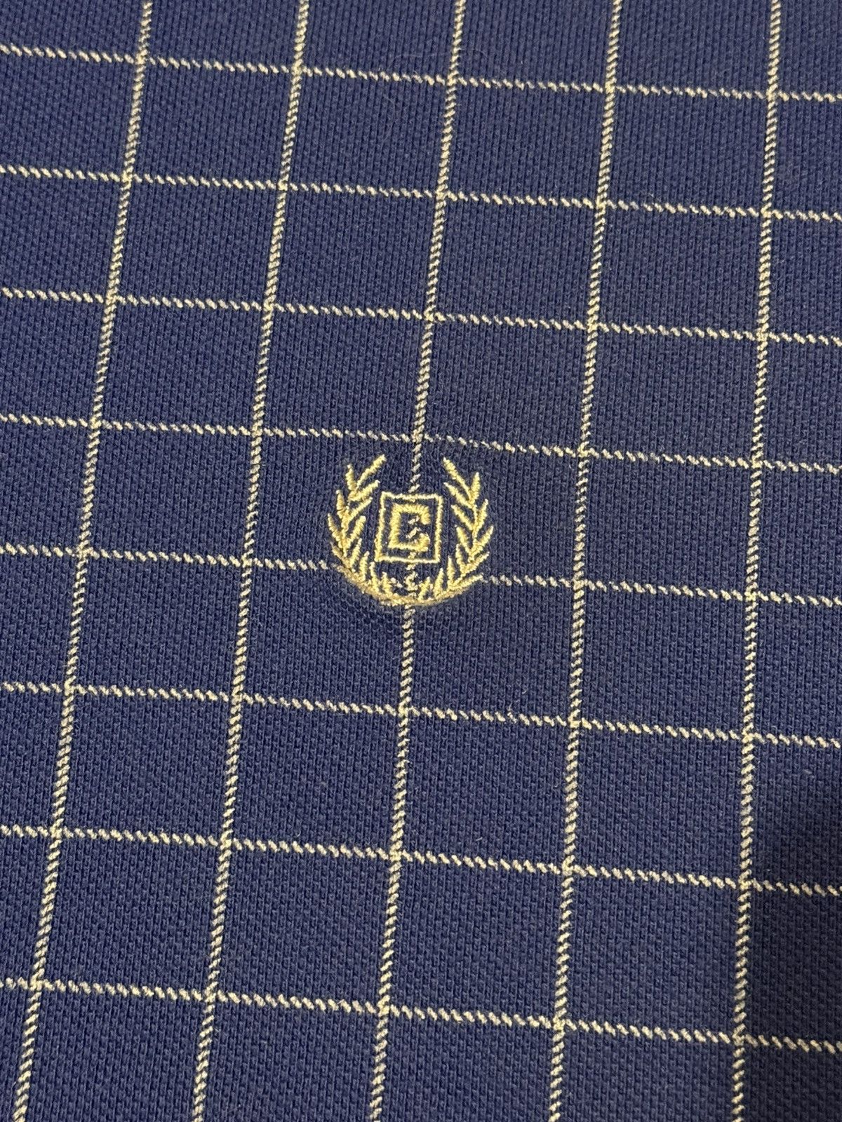 Chaps Vintage Chaps Blue Grid Polo Shirt XLarge Size US XL / EU 56 / 4 - 3 Thumbnail