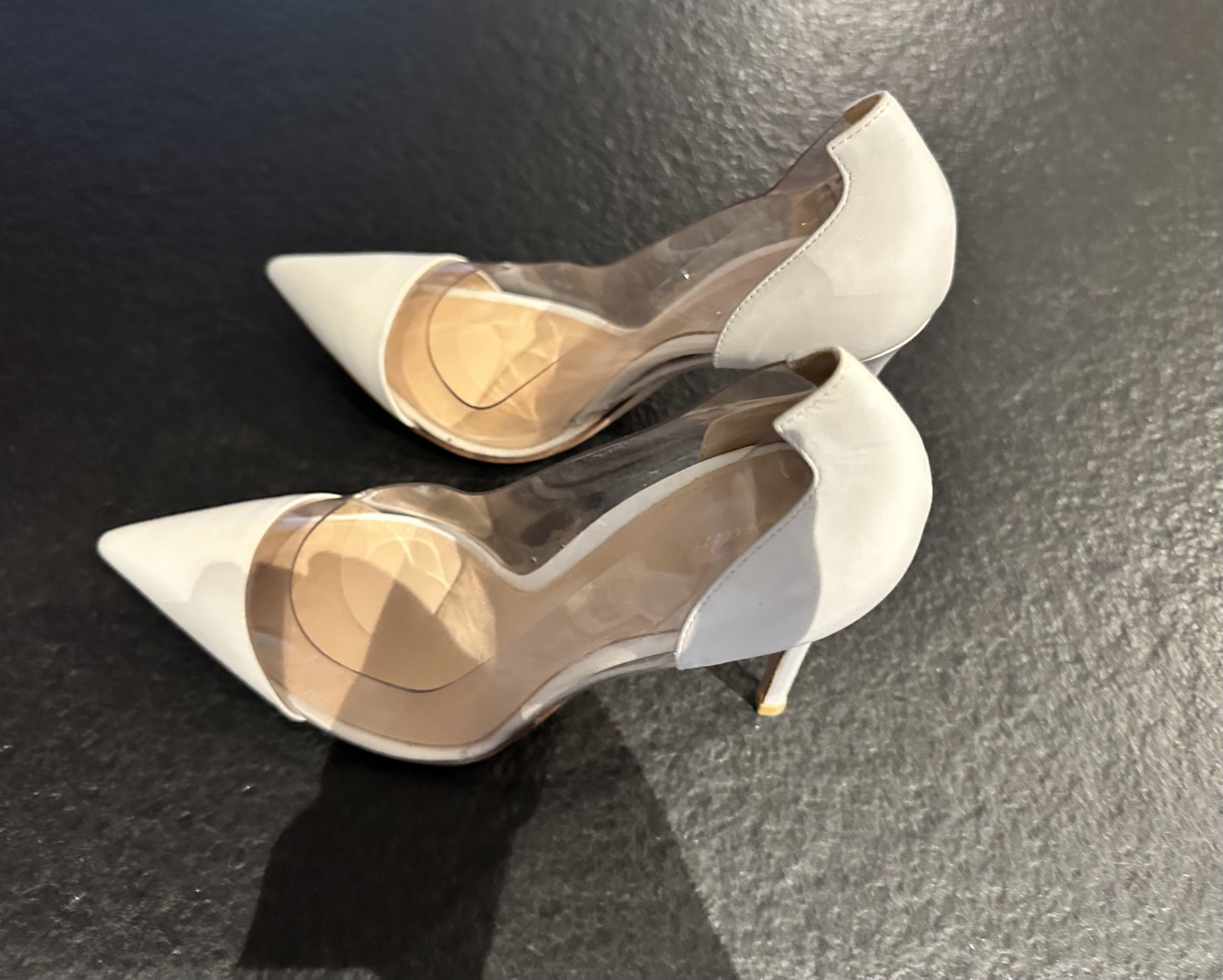 Gianvito Rossi Plexi leather and PVC pumps Size US 9.5 / IT 39.5 - 4 Thumbnail