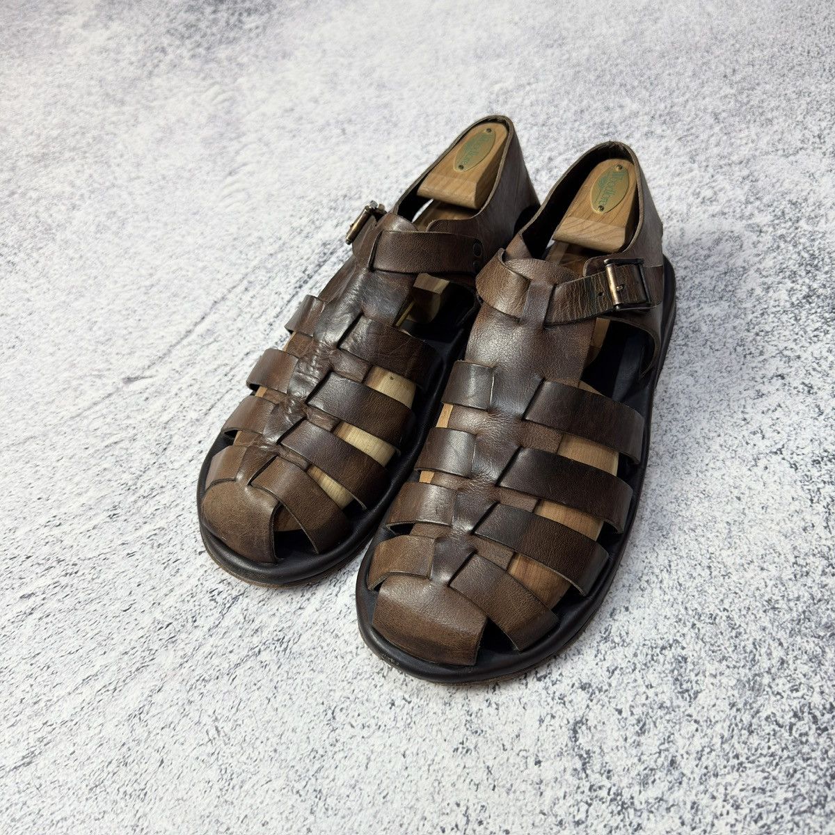 Designer × Handmade Zeha Berlin 812 Mens Sandals size 44 US11 UK10 29cm Size US 11 / EU 44 - 2 Thumbnail