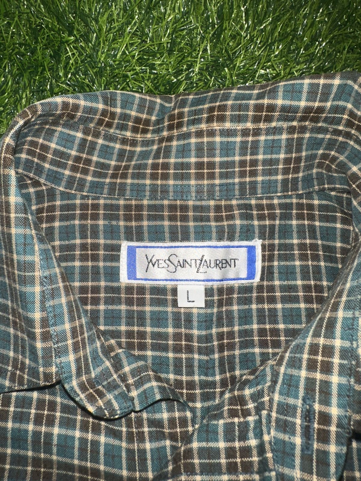 Yves Saint Laurent Vintage ysl yves saint laurent collared polo longsleeve L Size US L / EU 52-54 / 3 - 3 Thumbnail