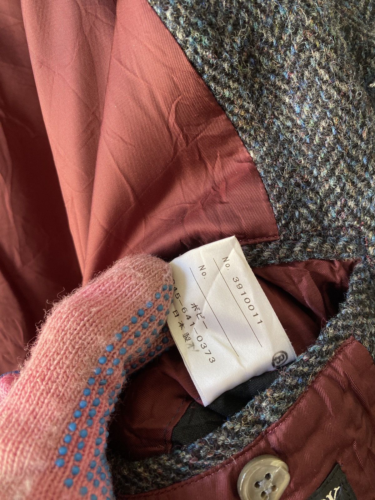 Harris Tweed Vintage 90s Poppy Yokohama x Harris Tweed Wool Jacket Size US M / EU 48-50 / 2 - 12 Thumbnail
