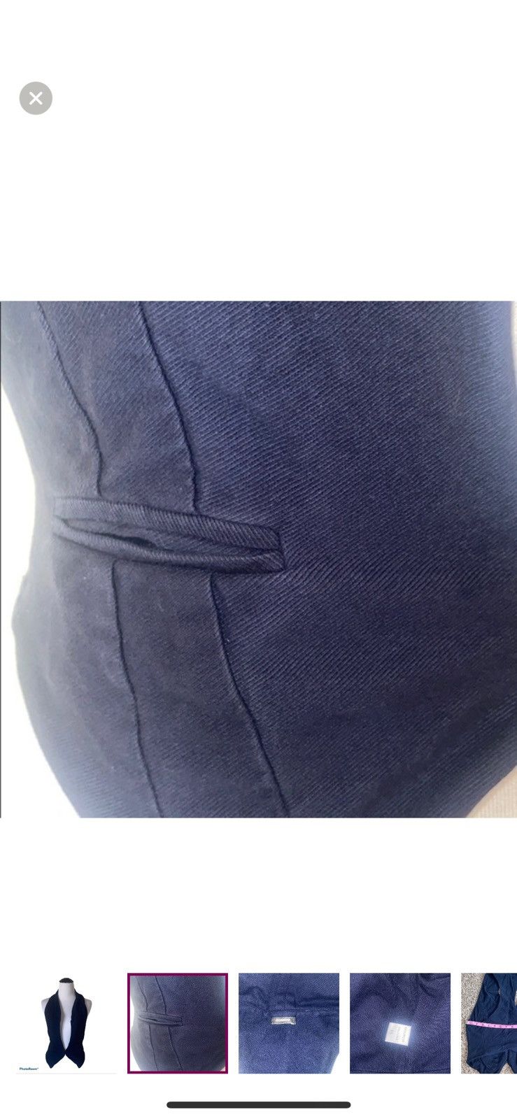 MONROW Monrow revolve XS navy blue vest Size XS / US 0-2 / IT 36-38 - 2 Thumbnail