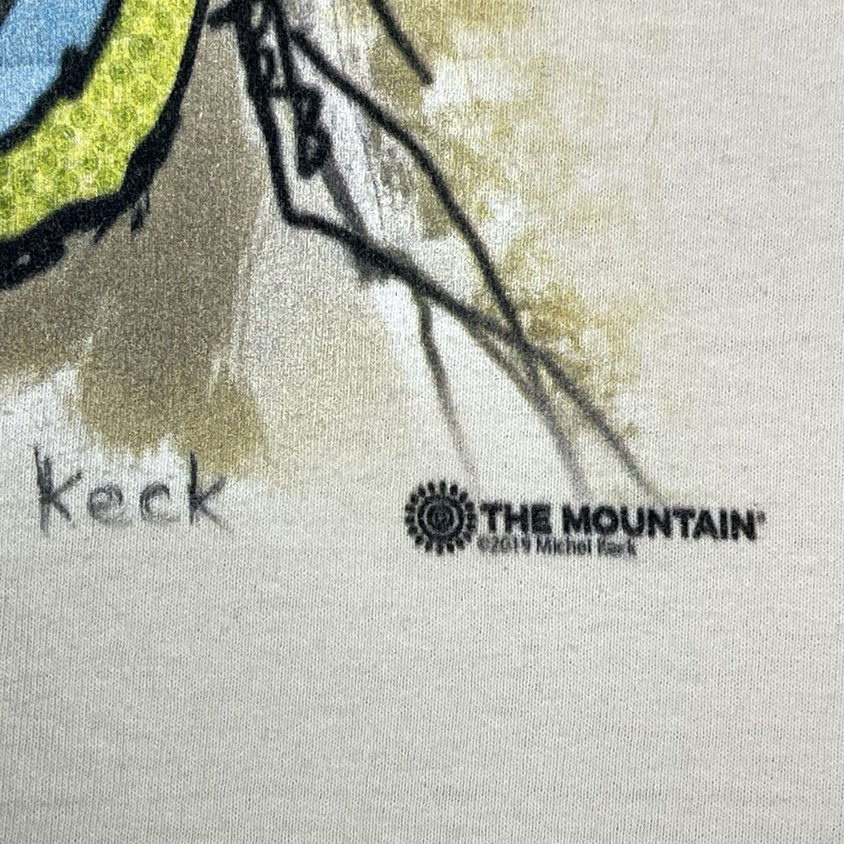 The Mountain The Mountain T-Shirt Mens L Ivory Pit Bull Dog Face 2014 Graphic Short Sleeve Size US L / EU 52-54 / 3 - 7 Thumbnail