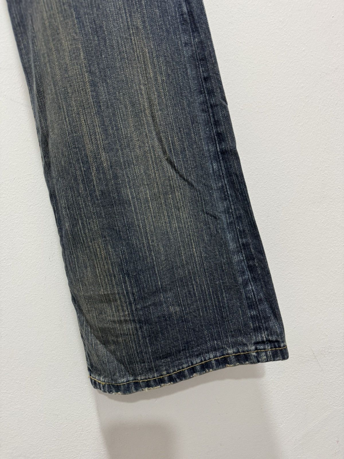 Lee VINTAGE LEE RIDER FLARED LEG DISTRESSED DENIM JEANS Size US 34 / EU 50 - 13 Thumbnail