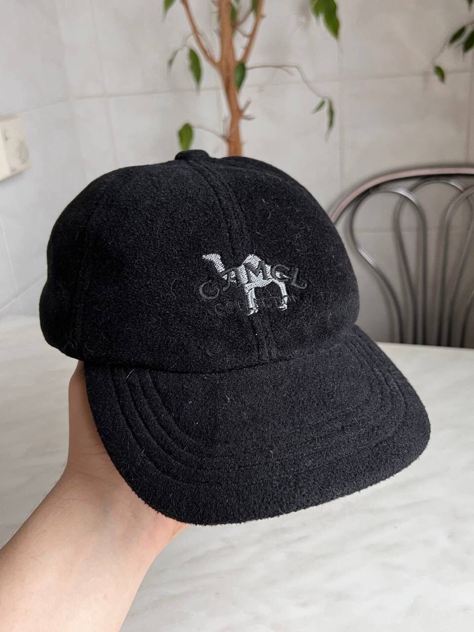 Camel × Marlboro × Vintage Vintage 90s Camel Total Black Fleece hat cap rare cigarette Size ONE SIZE - 2 Thumbnail