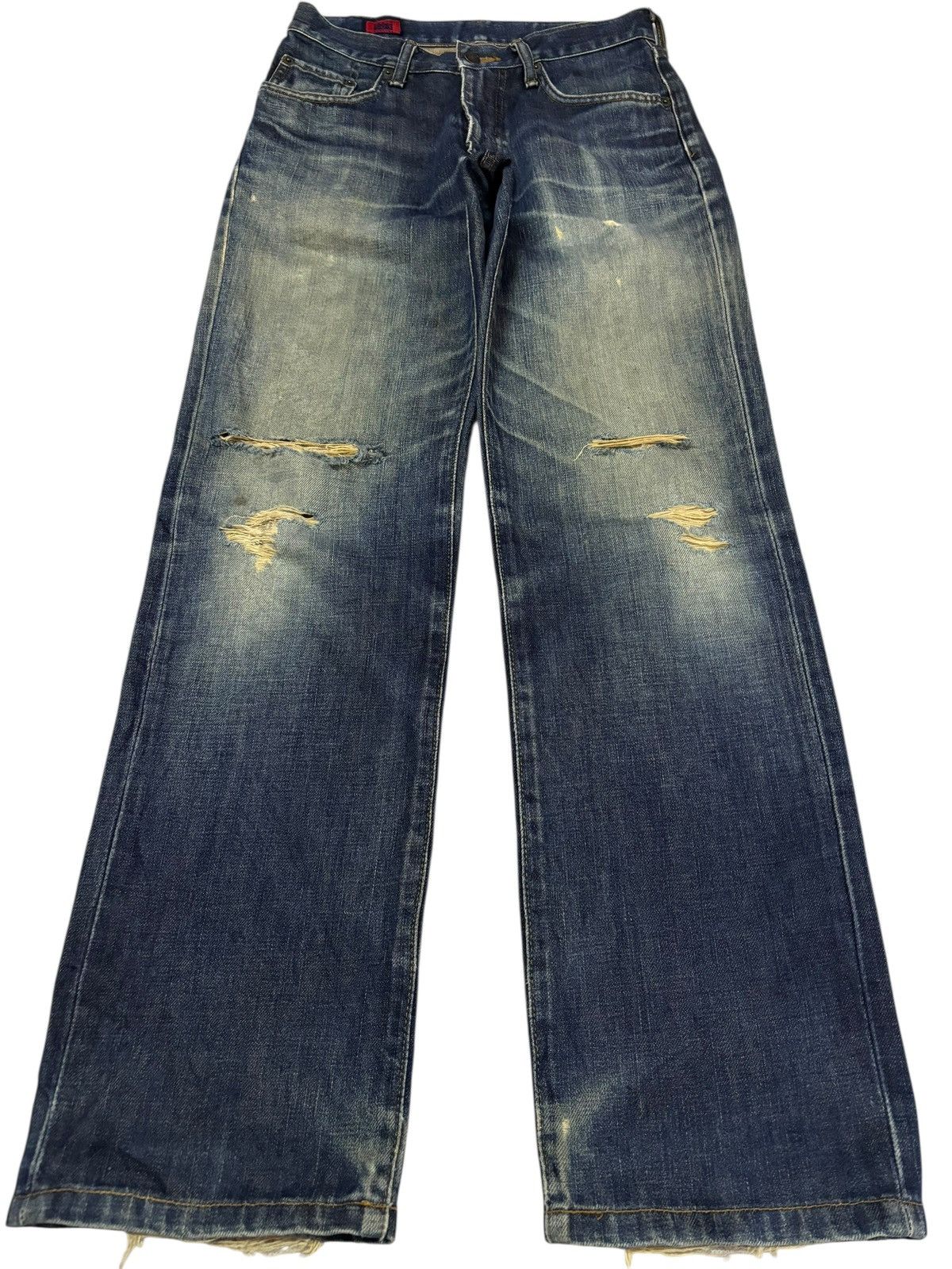 Edwin Vtg Edwin Japan 503 Distressed Jeans Size US 28 / EU 44 - 1 Thumbnail