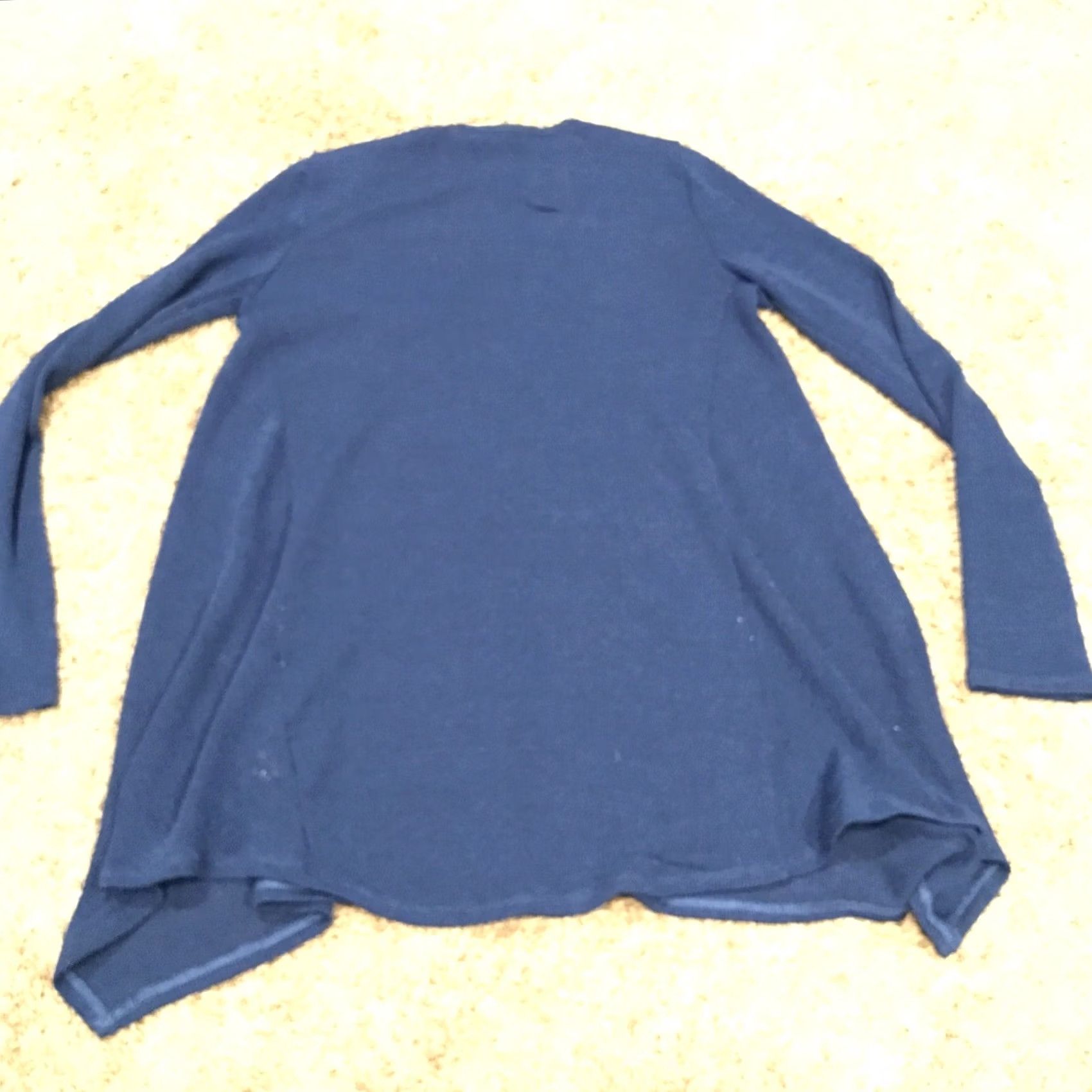 Vintage Mason + Mackenzie Blouse Lightweight Womens Size M Navy Blue Polyester Sweater Style Size M / US 6-8 / IT 42-44 - 4 Thumbnail