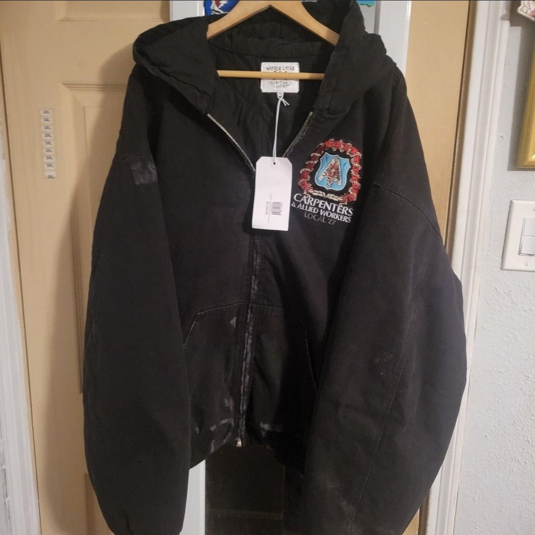 Warren Lotas black carpenter oversized union jacket Size US XXL / EU 58 / 5 - 1 Thumbnail