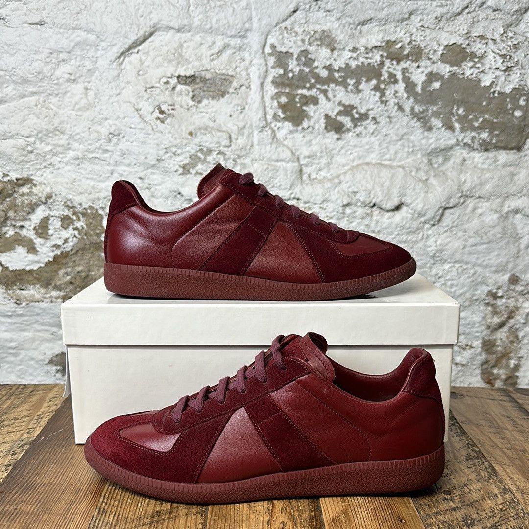 Pre-owned Maison Margiela Replica Bordeaux Size 10 Shoes In Red