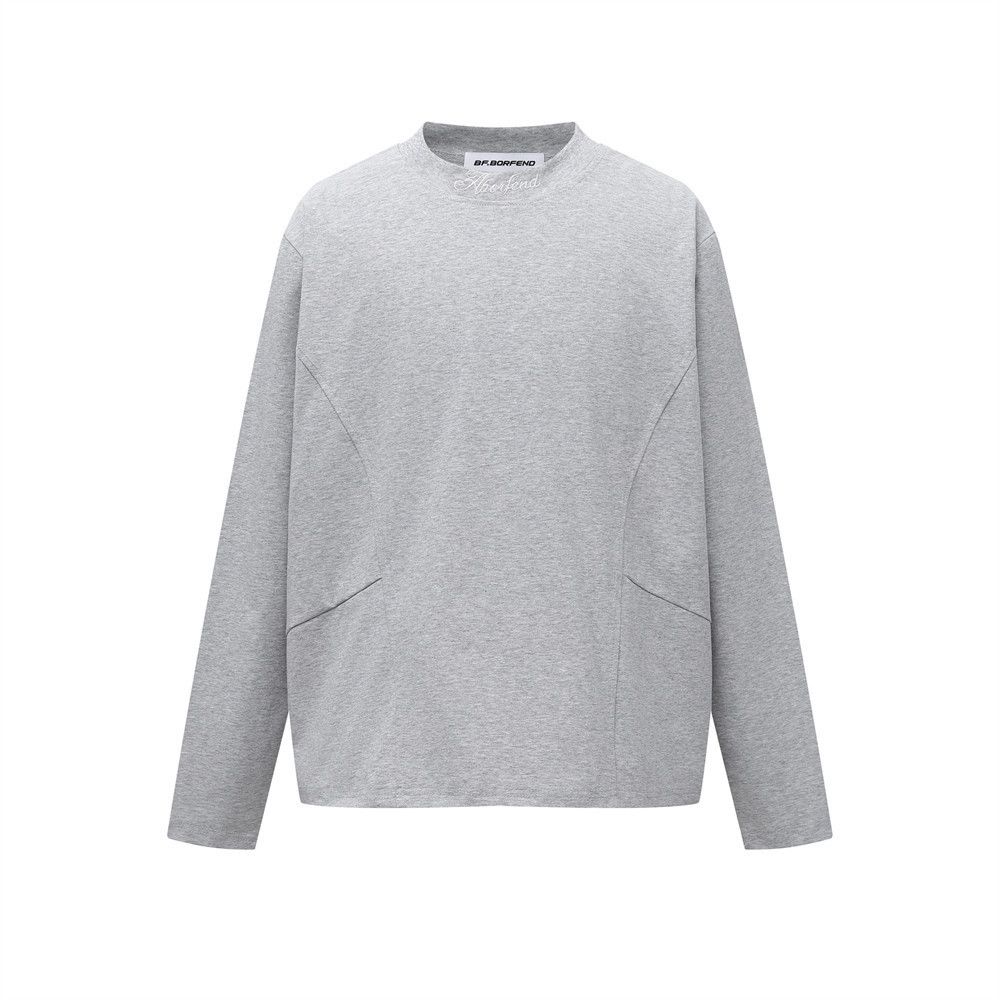Vintage Men's loose casual simple embroidered long-sleeved T-shirt Size US M / EU 48-50 / 2 - 1 Thumbnail
