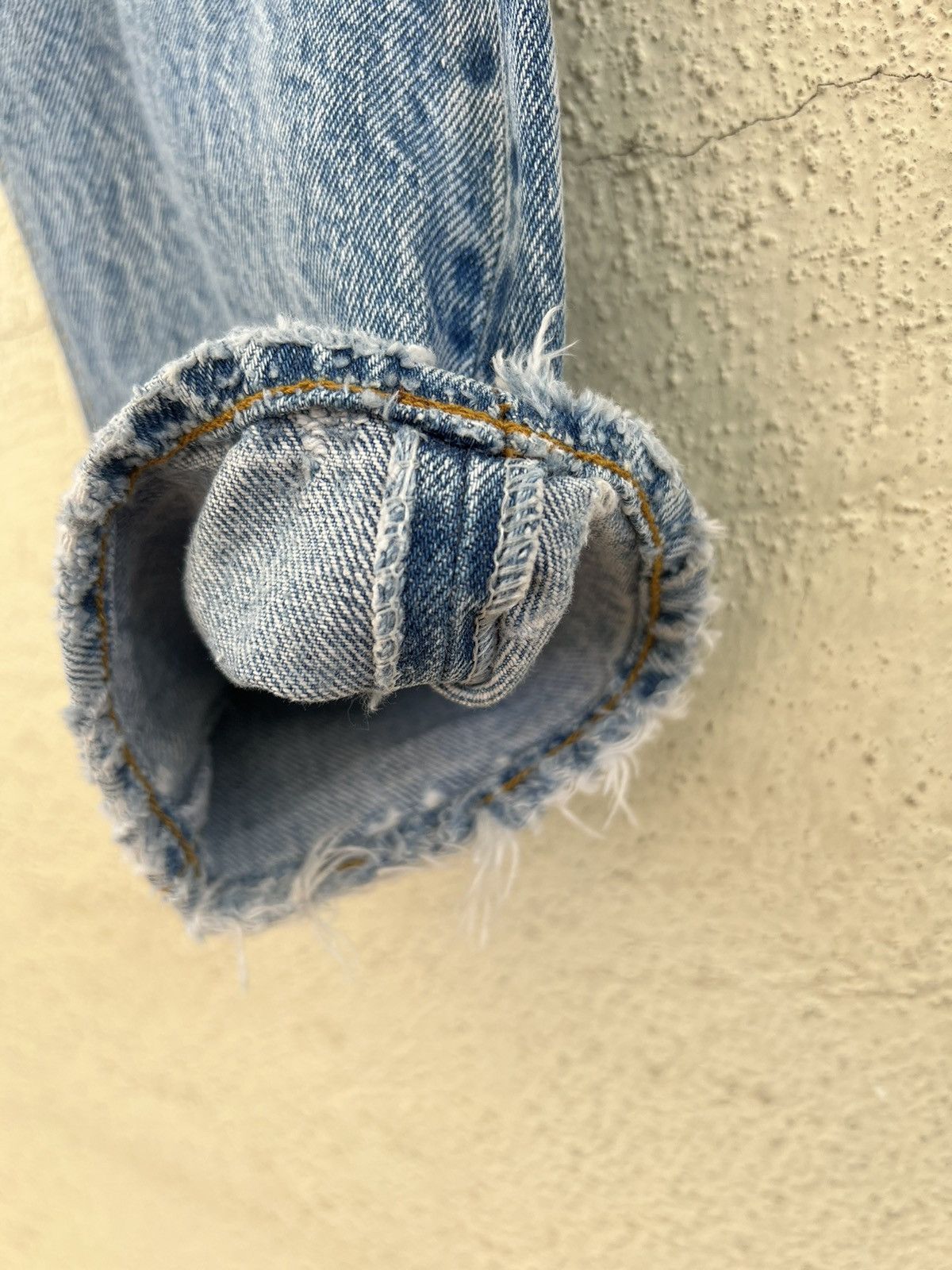 Levi's Vintage 80s Levi’s 701 Distressed Fade Denim Buttonfly Jeans Size US 29 - 14 Thumbnail