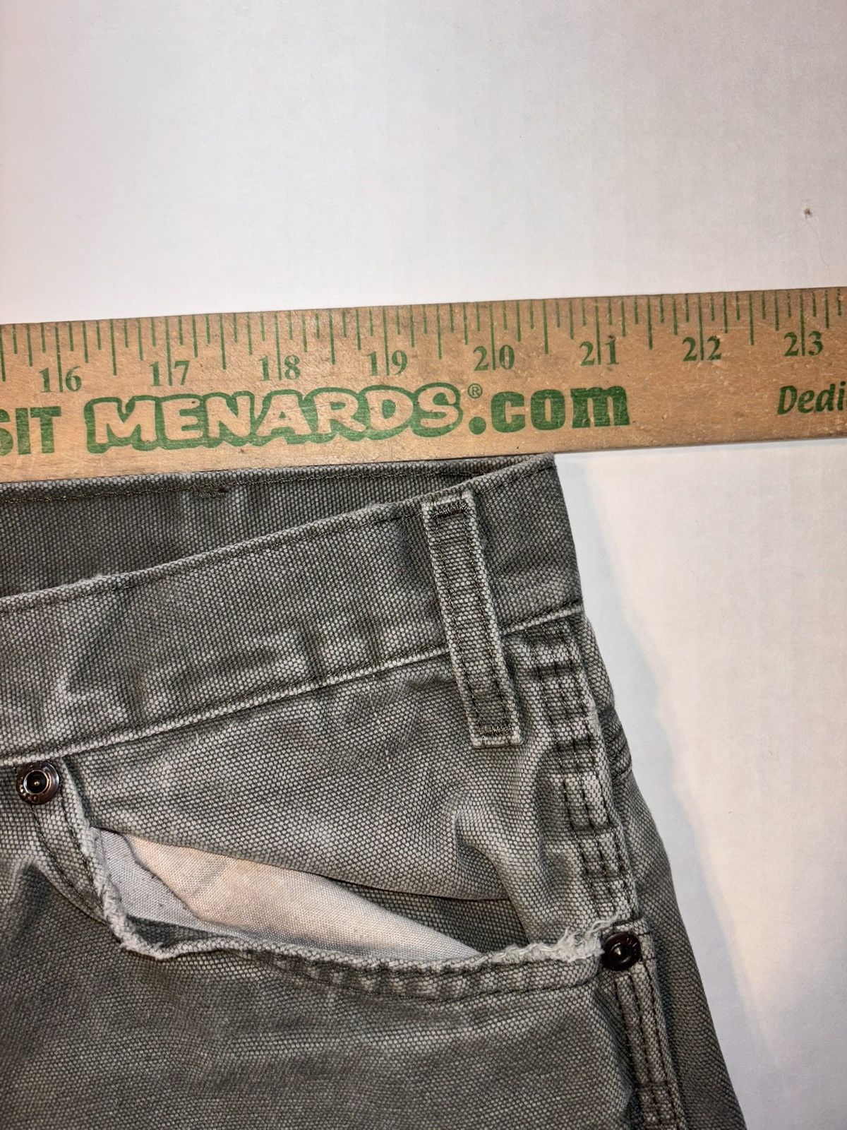 Dickies Vtg Dickies Forest Green Canvas Carpenter Cargo Workwear Size US 42 / EU 58 - 7 Thumbnail