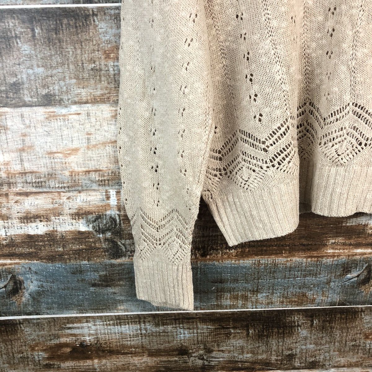 Homespun Knitwear × Japanese Brand × Vintage DL Pinion Brown Cardigan Knitwear #C520 Size M / US 6-8 / IT 42-44 - 15 Thumbnail