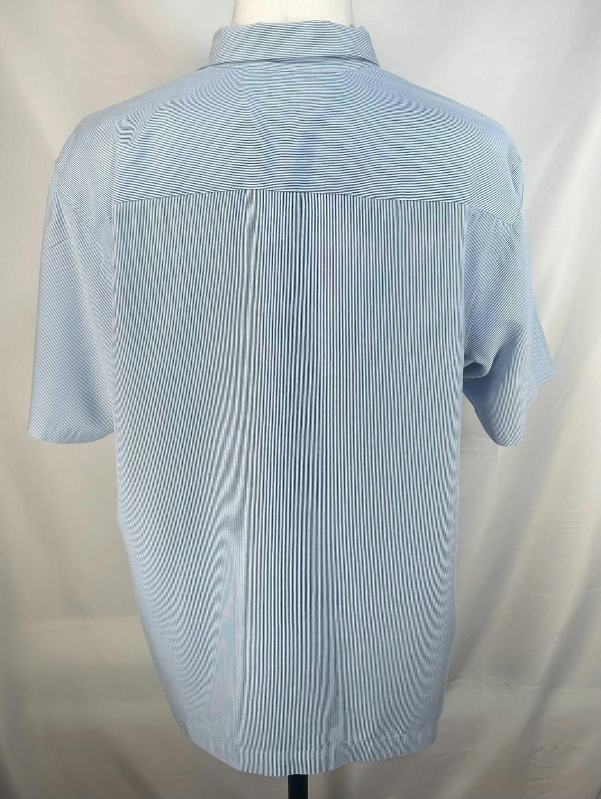 Quiksilver Quiksilver Striped Short Sleeve Button Up Shirt Blue Mens M Size US M / EU 48-50 / 2 - 2 Thumbnail