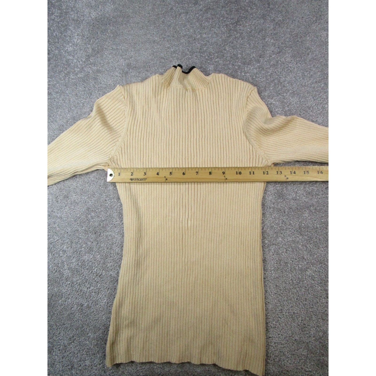 Scotch & Soda Scotch & Soda Sweater Womens Small Brown Knit Ribbed Pullover Regular Fit Mock Neck Long Sleeve Casual Vintage: No Size S / US 4 / IT 40 - 5 Thumbnail