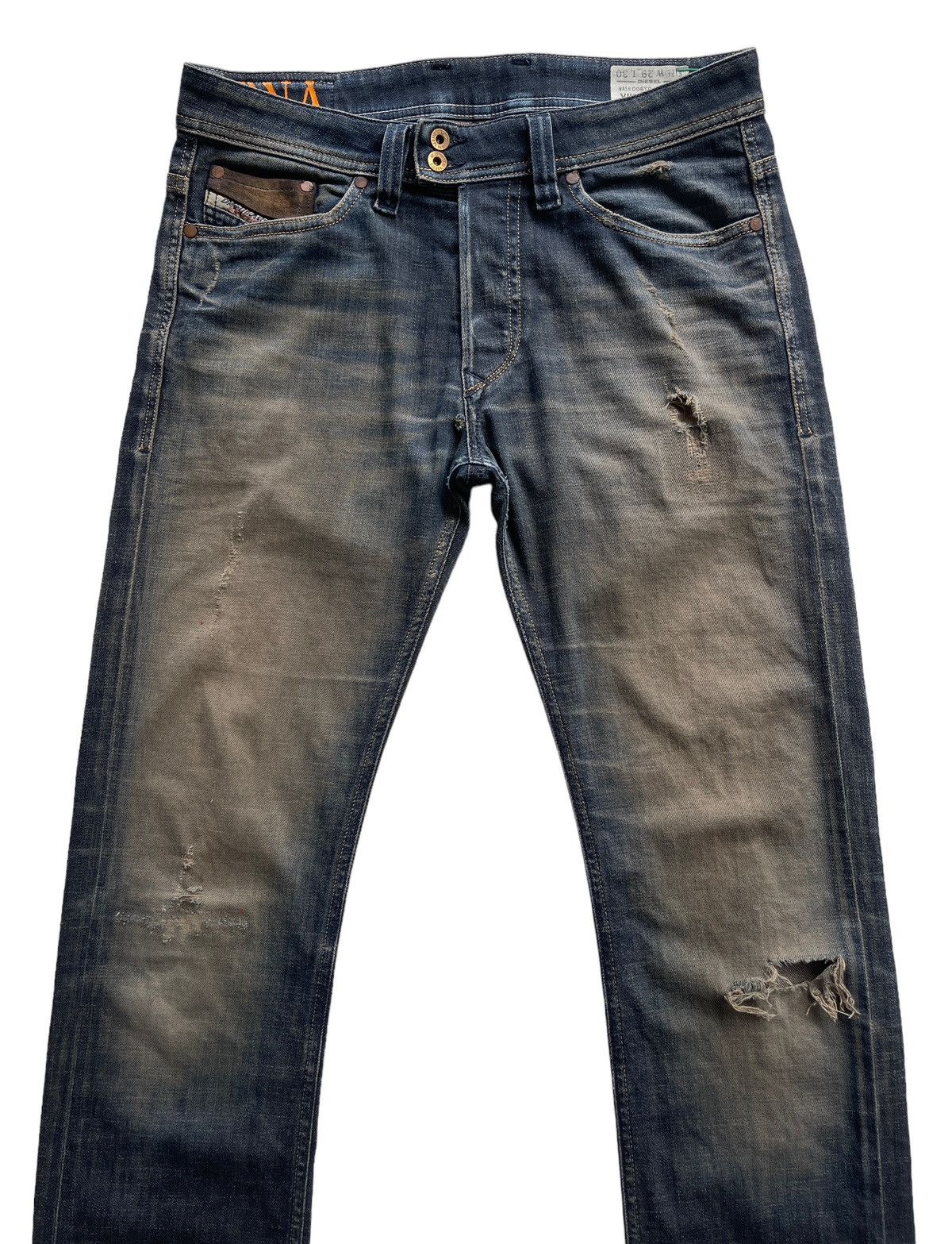 Diesel 2011 Diesel Dirty Newage Distressed Denim Size US 30 / EU 46 - 3 Thumbnail