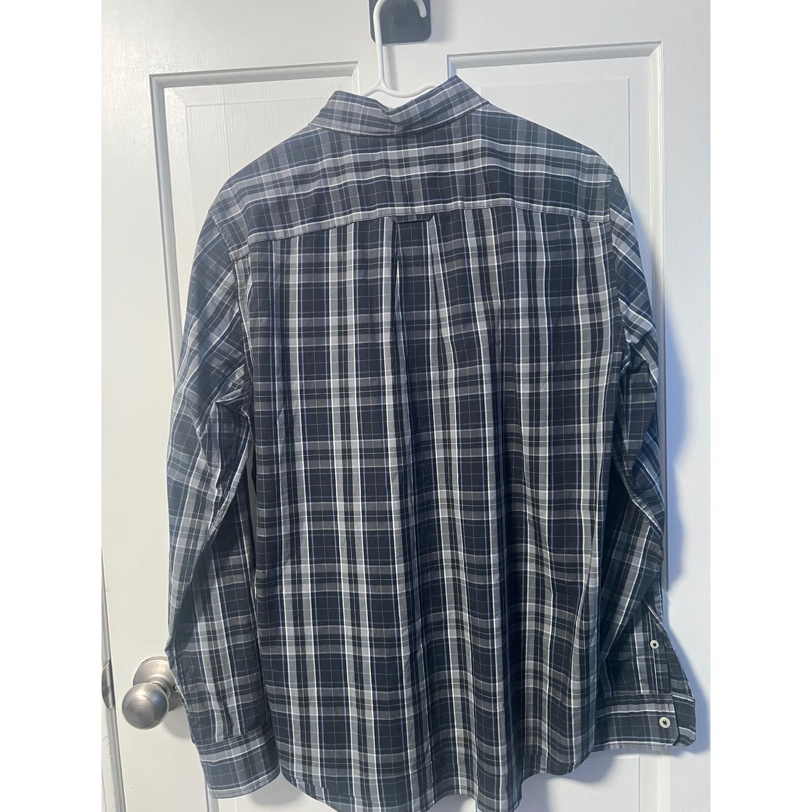 American Eagle Outfitters American Eagle Plaid Shirt Mens S Black Classic Fit Stretch Size US S / EU 44-46 / 1 - 3 Thumbnail