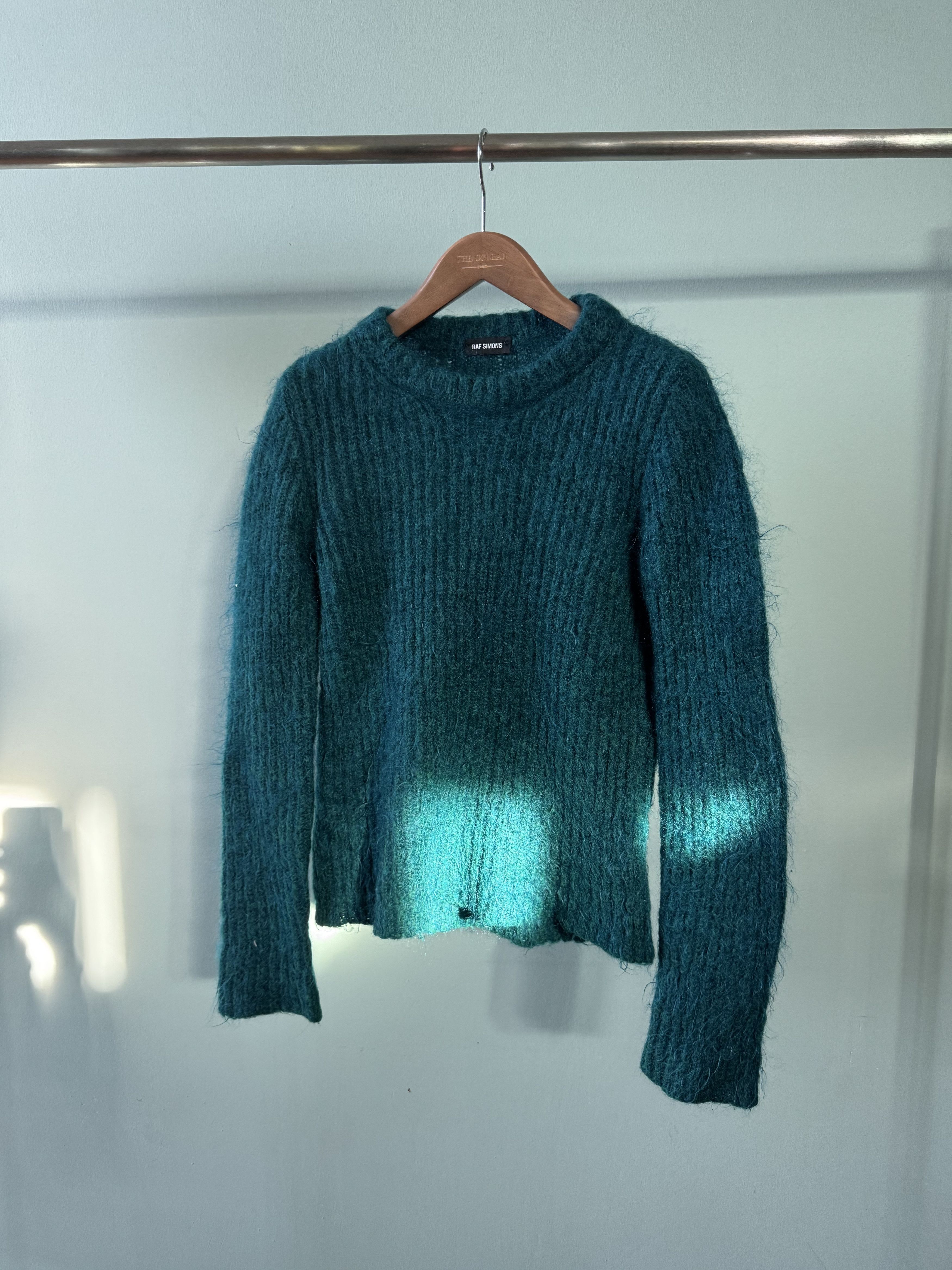Raf Simons Raf Simons Green knit sweater Size US S / EU 44-46 / 1 - 14 Thumbnail