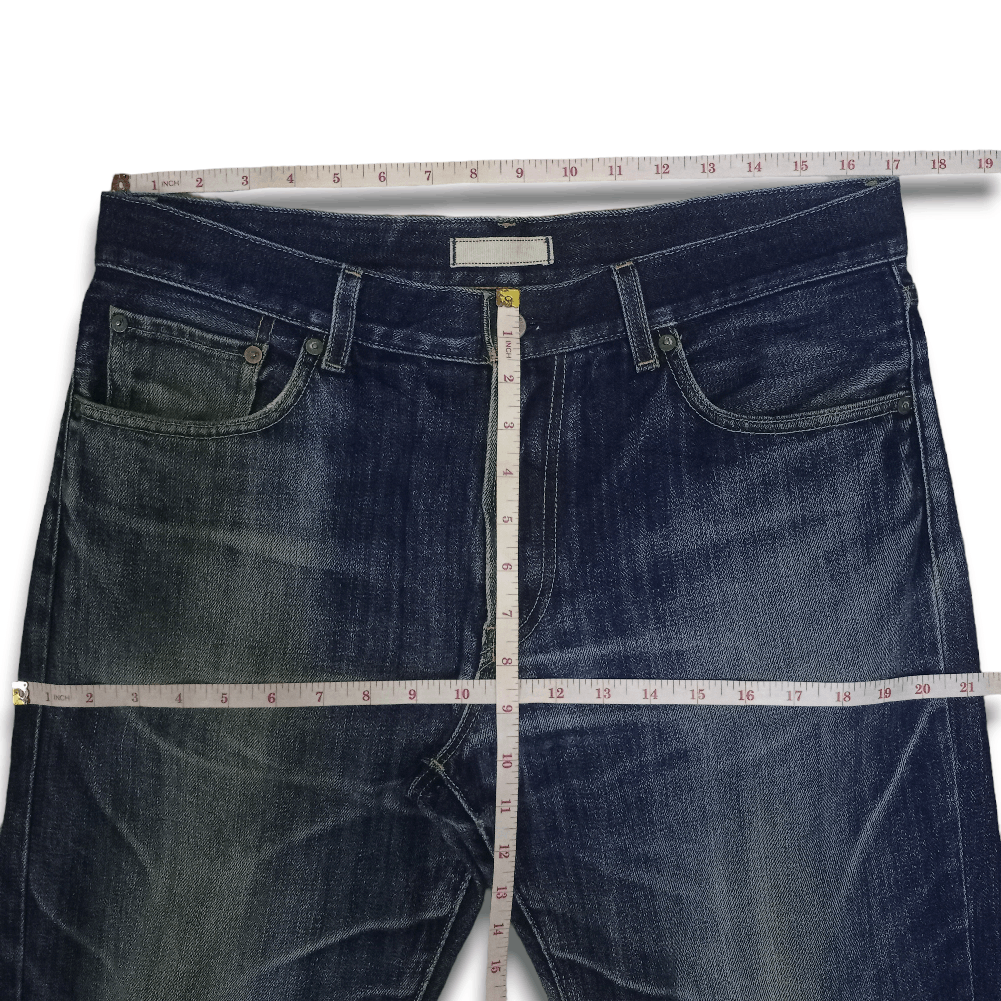 Japanese Brand × Uniqlo Vintage Japanese Uniqlo Distressed Baggy Style Jeans 34x29 Size US 34 / EU 50 - 9 Thumbnail