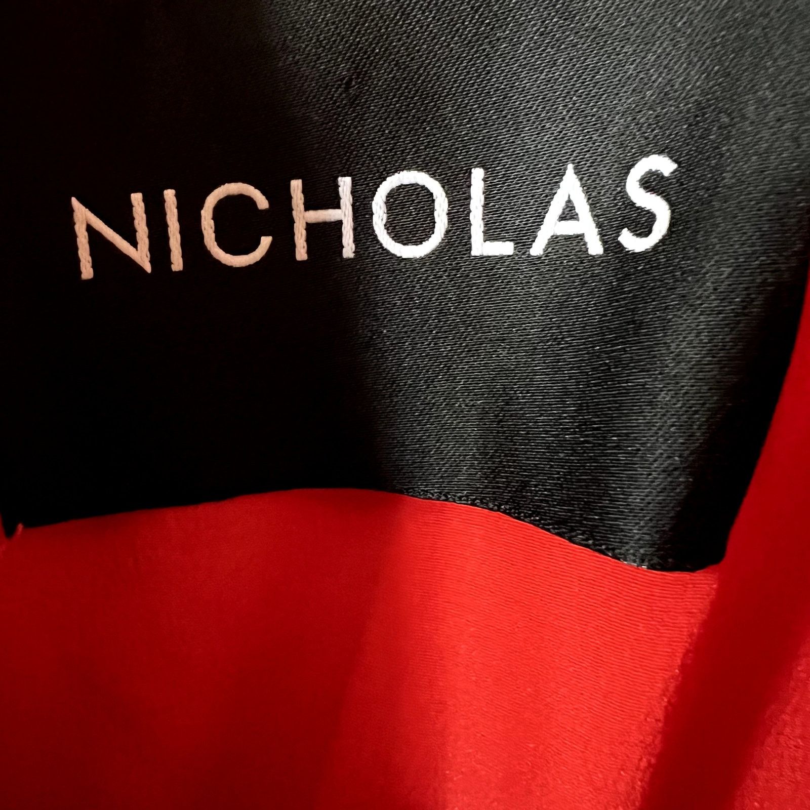 NICHOLAS Nicholas Georgette Wrap Midi Dress Poppy Red size 8 CL2 Size M / US 6-8 / IT 42-44 - 8 Thumbnail