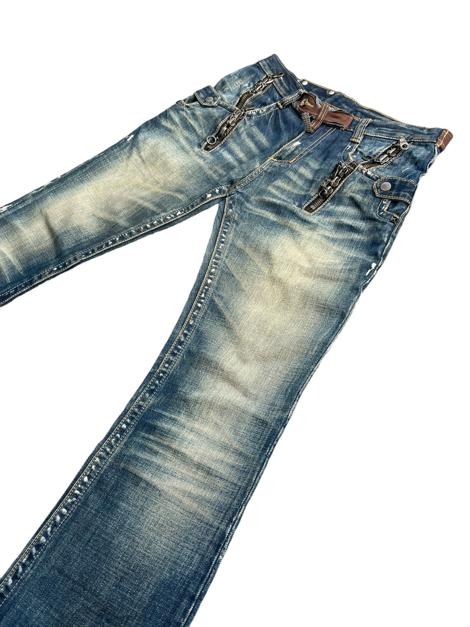 Japanese Brand Semantic Design Flare Custom Denim Size US 32 / EU 48 - 3 Thumbnail