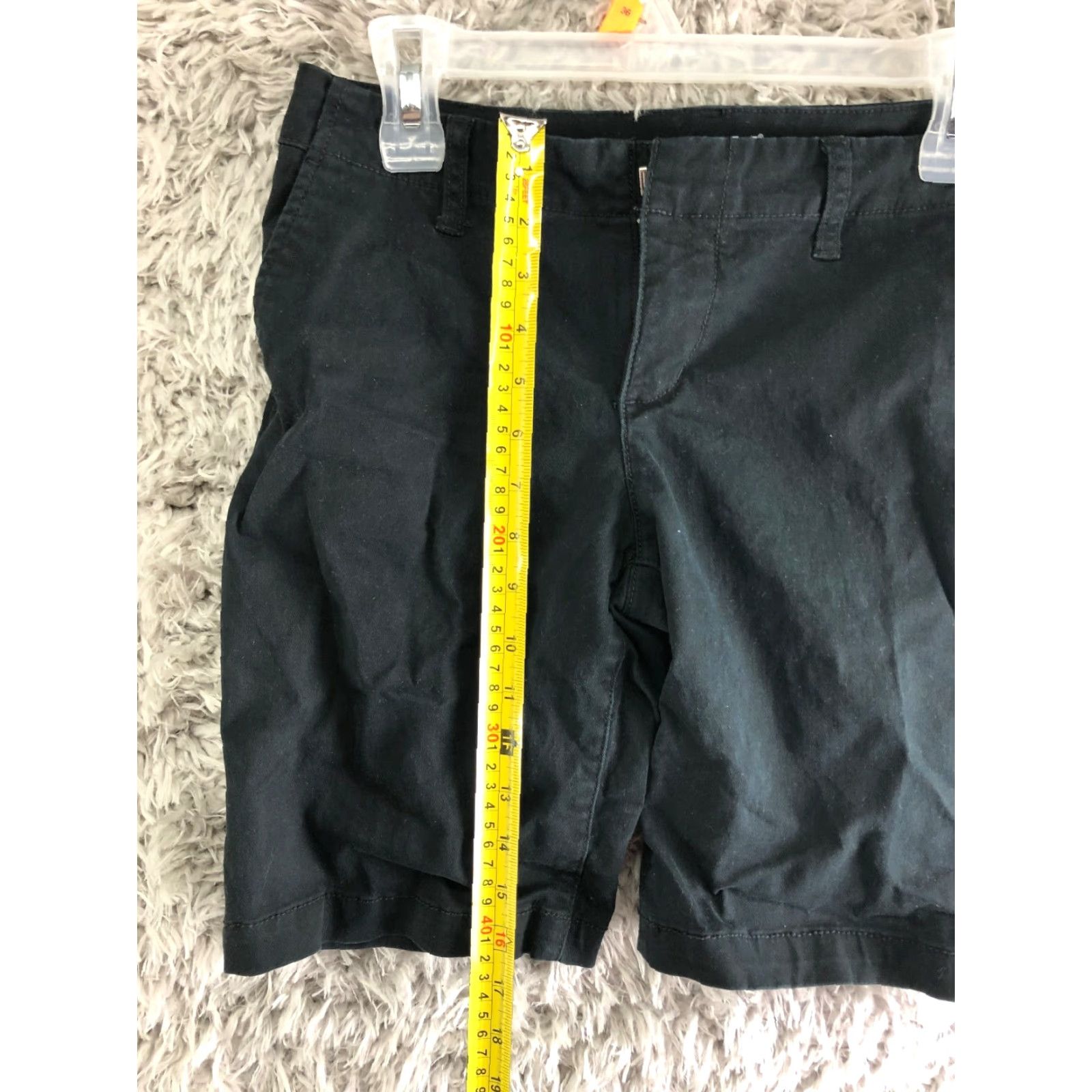 Apt. 9 Apt.9 Bermuda Shorts Black Mid Rise Women 6 Denim Cotton Casual Activewear Women Mens? Size 29" - 3 Thumbnail