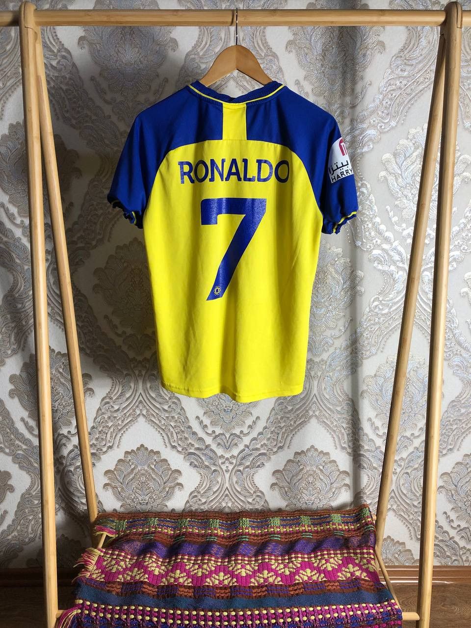 Vintage VERY RARE ALL NASSR RONALDO 7 SOCCER JERSEY RETRO Y2K 90s Size US S / EU 44-46 / 1 - 1 Thumbnail