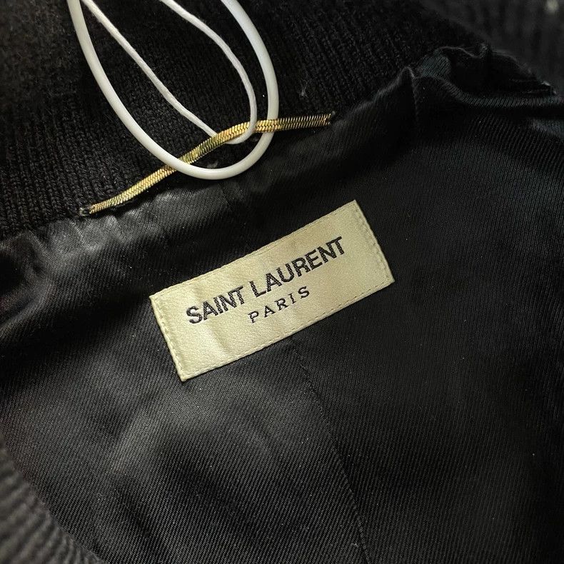 Saint Laurent Paris Saint Michael Five-star with black neckline Teddy jacket 25 Size XS / US 0-2 / IT 36-38 - 5 Thumbnail