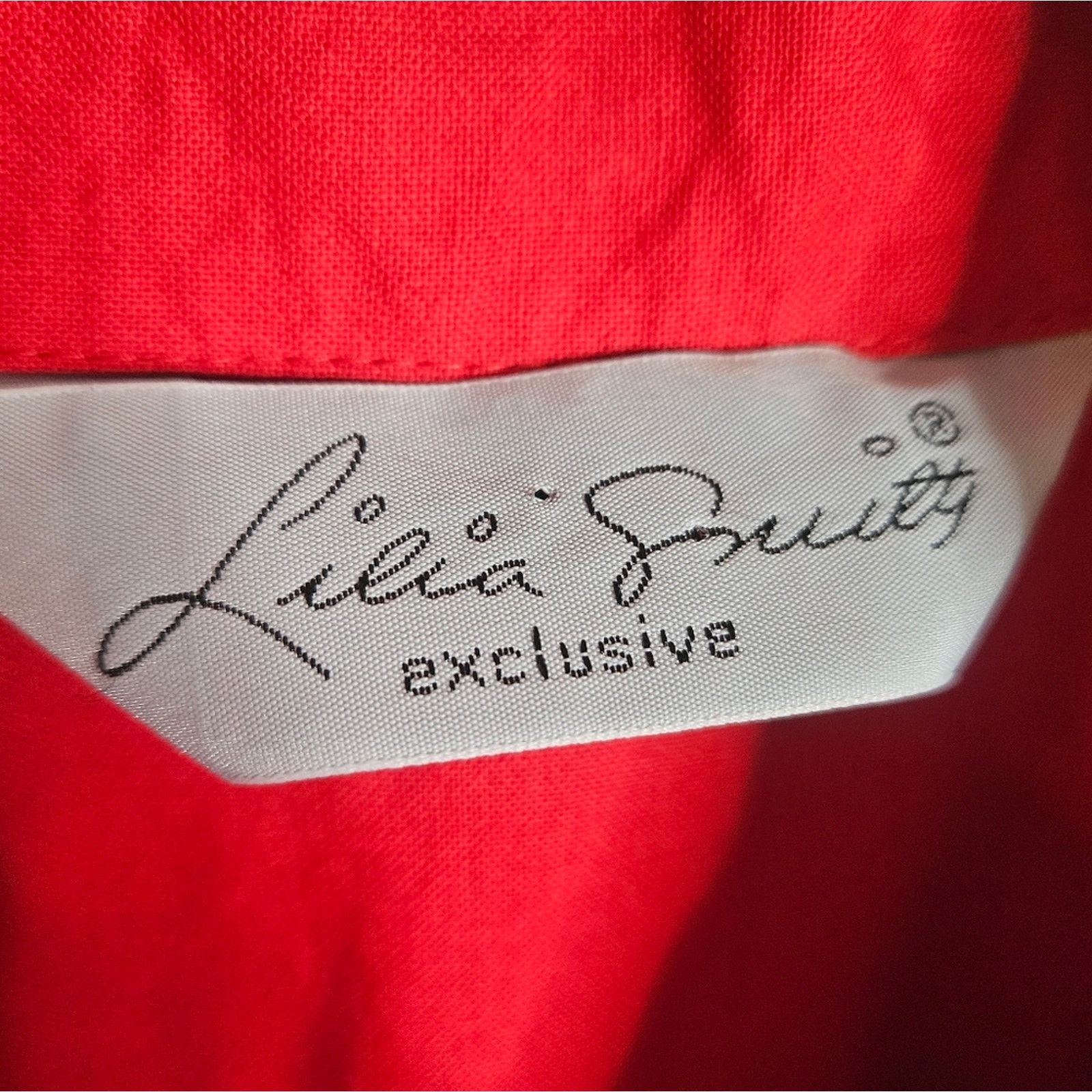 Vintage VTG Lilia Smitty Red Western Shirt Dress Ruffle Yoke Collar Size S / US 4 / IT 40 - 7 Thumbnail