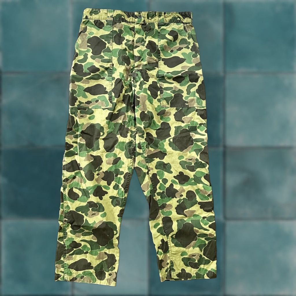 AMO VINTAGE Sears Frog Skin Camo Pants Talon Zip USMC WWII Military 32x29 Size US 32 / EU 48 - 1 Thumbnail