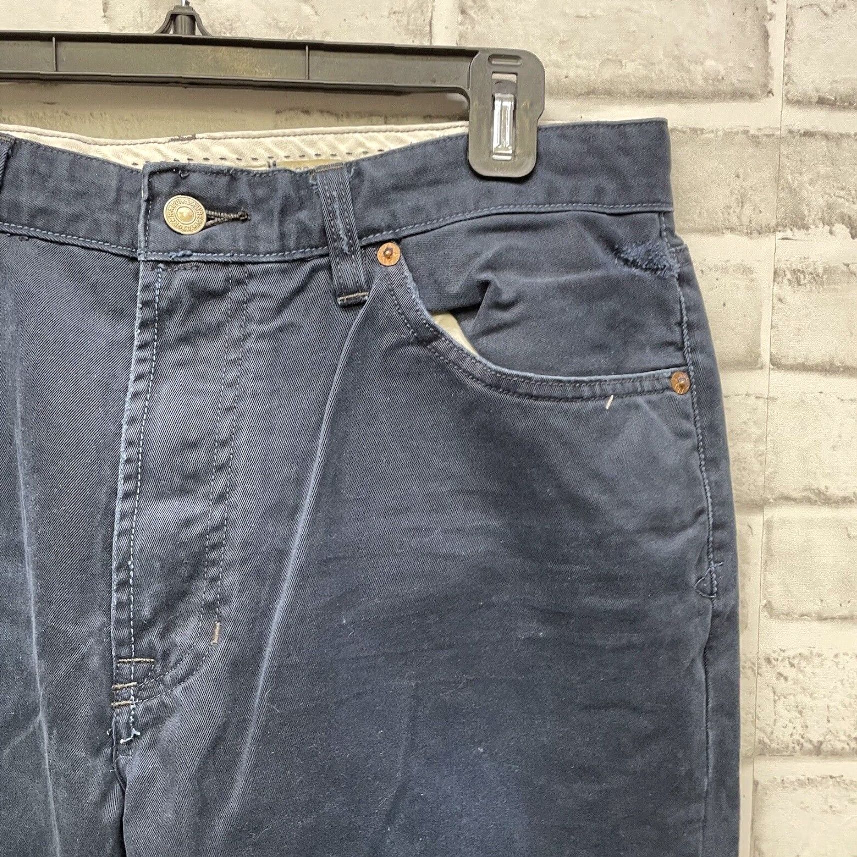 Polo Ralph Lauren Polo Ralph Lauren Pants Chino Men 33x32 Dark Blue 100% Cotton Size US XS / EU 42 / 0 - 2 Thumbnail