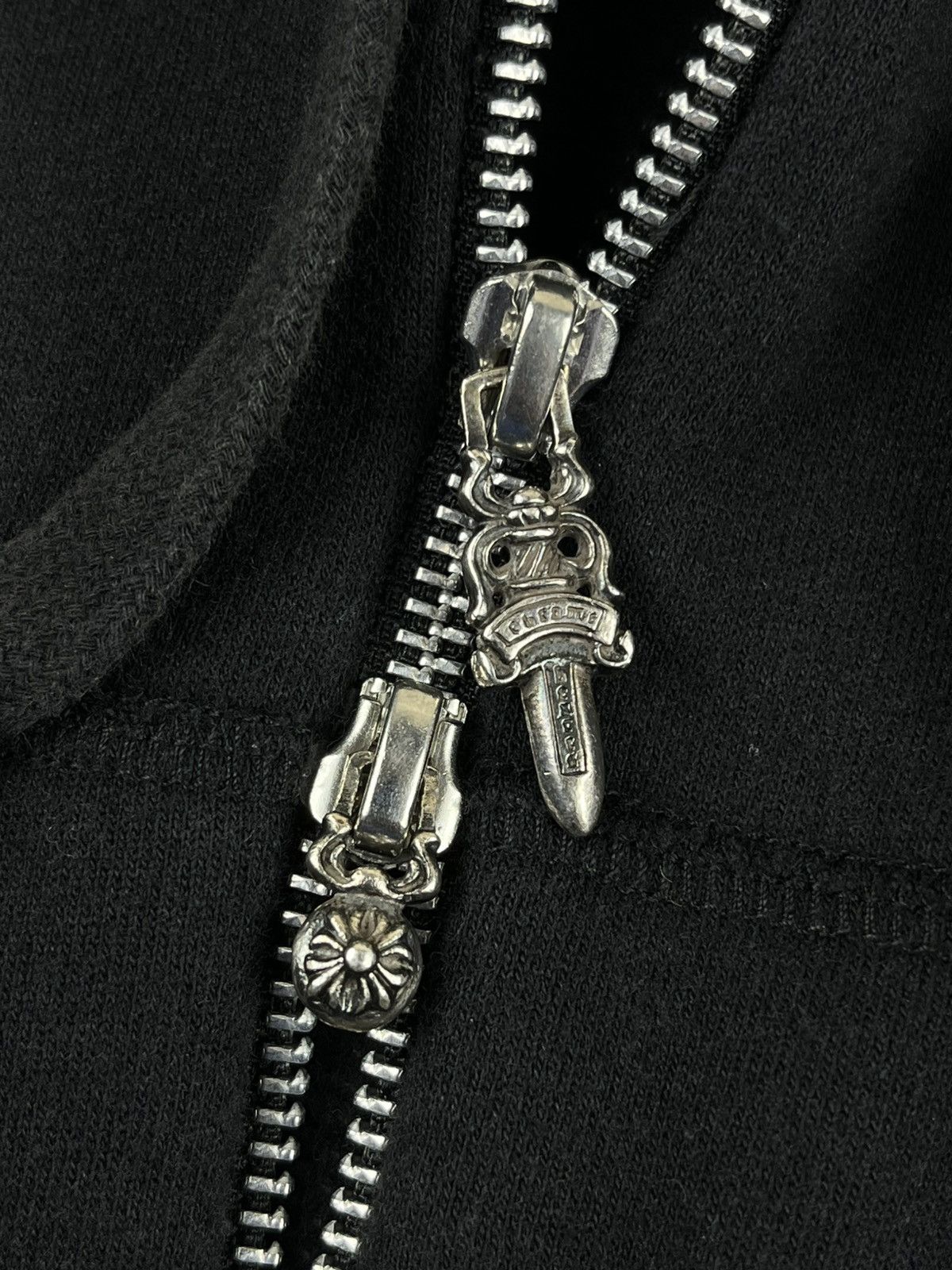 Chrome Hearts Chrome Hearts Leather Cross Patch Two Way Zip Up Hoodie Size M / US 6-8 / IT 42-44 - 6 Thumbnail