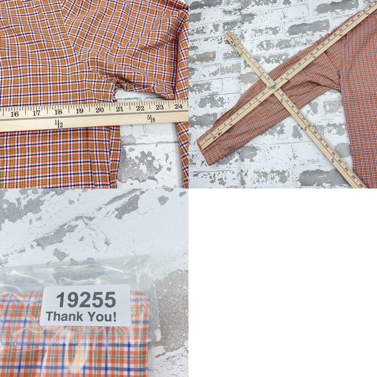Ralph Lauren Ralph Lauren Shirt Men Medium Orange Green Button Up Flannel Plaid Lightweight Size US M / EU 48-50 / 2 - 8 Thumbnail
