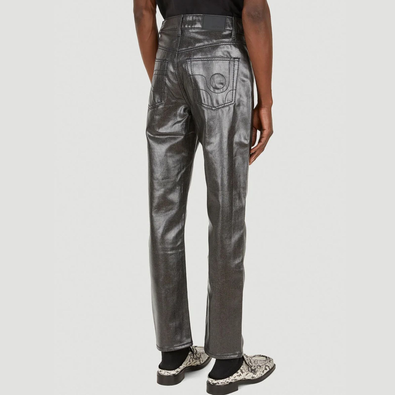 Eytys Eytys Men's Solstice High Rise Jean Pants Gray Coated 30x34 Size US 30 / EU 46 - 2 Thumbnail