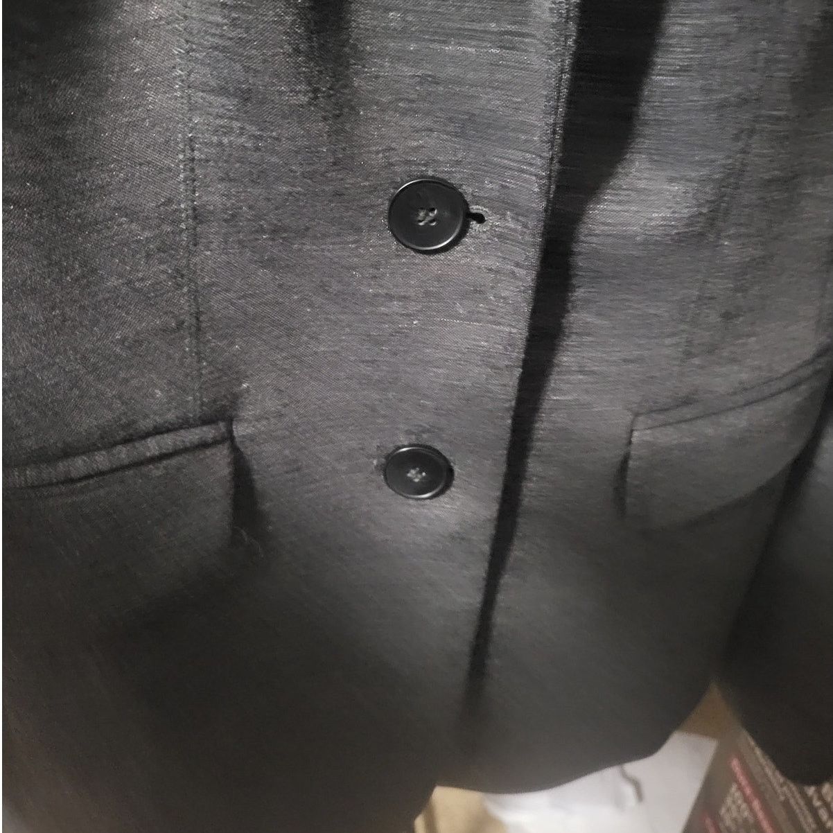Ann Taylor Ann Taylor Dark Gray Suit Blazer/Jacket - Size 4 Size S / US 4 / IT 40 - 3 Thumbnail