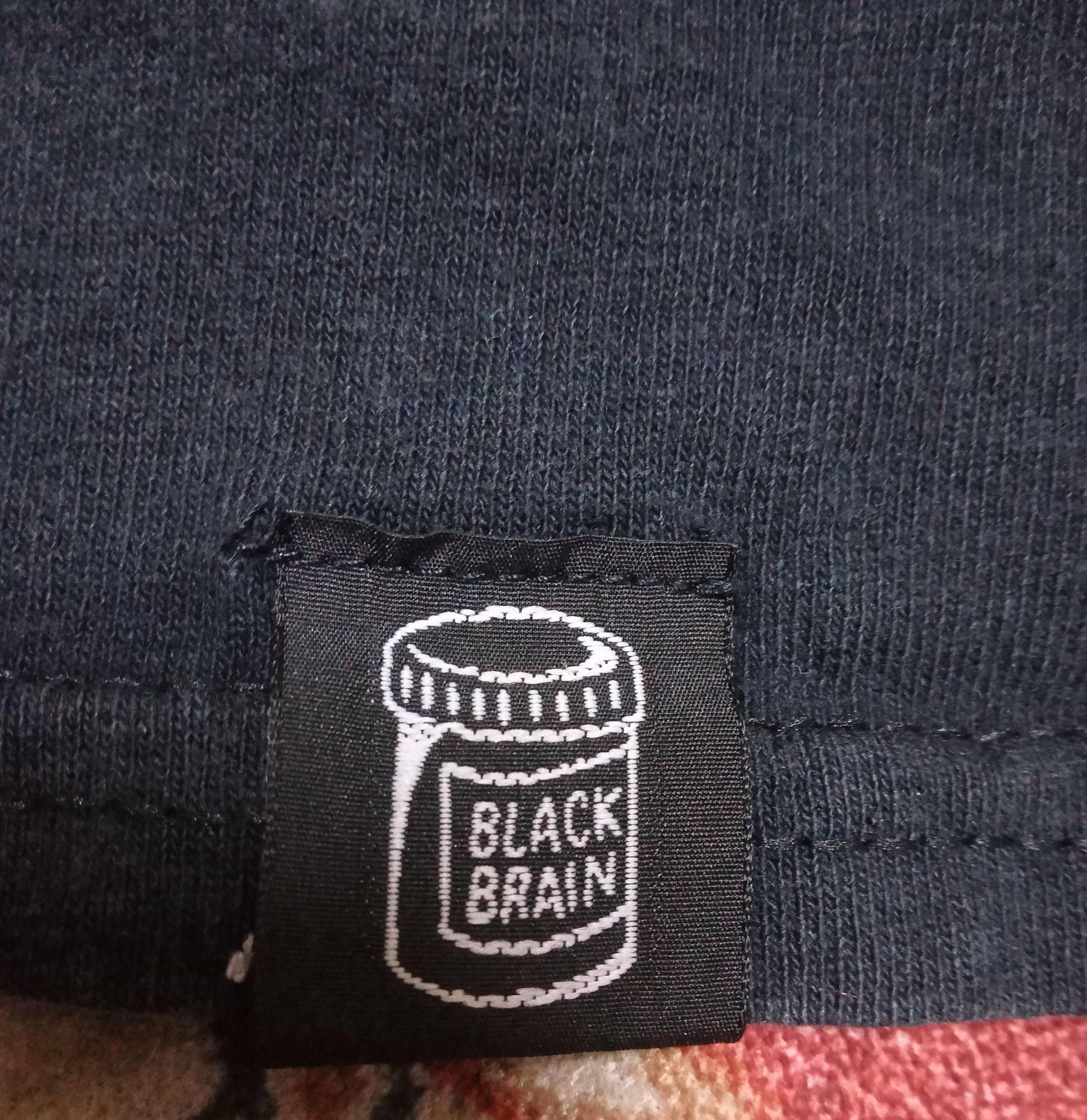 Japanese Brand Black Brain Long Sleeves T Shirt Size US L / EU 52-54 / 3 - 6 Thumbnail