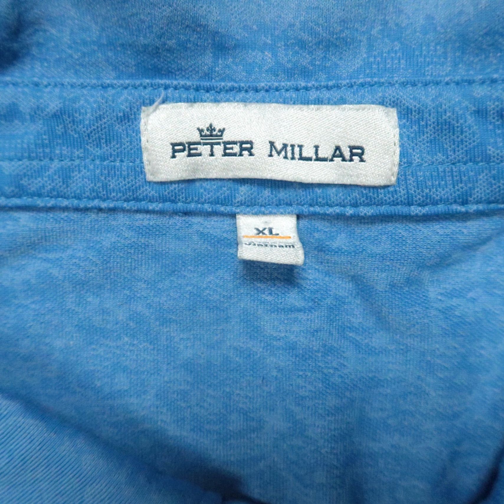 Peter Millar Peter Millar Shirt Mens XL Blue Performance Short Sleeve Polo Size US XL / EU 56 / 4 - 3 Thumbnail